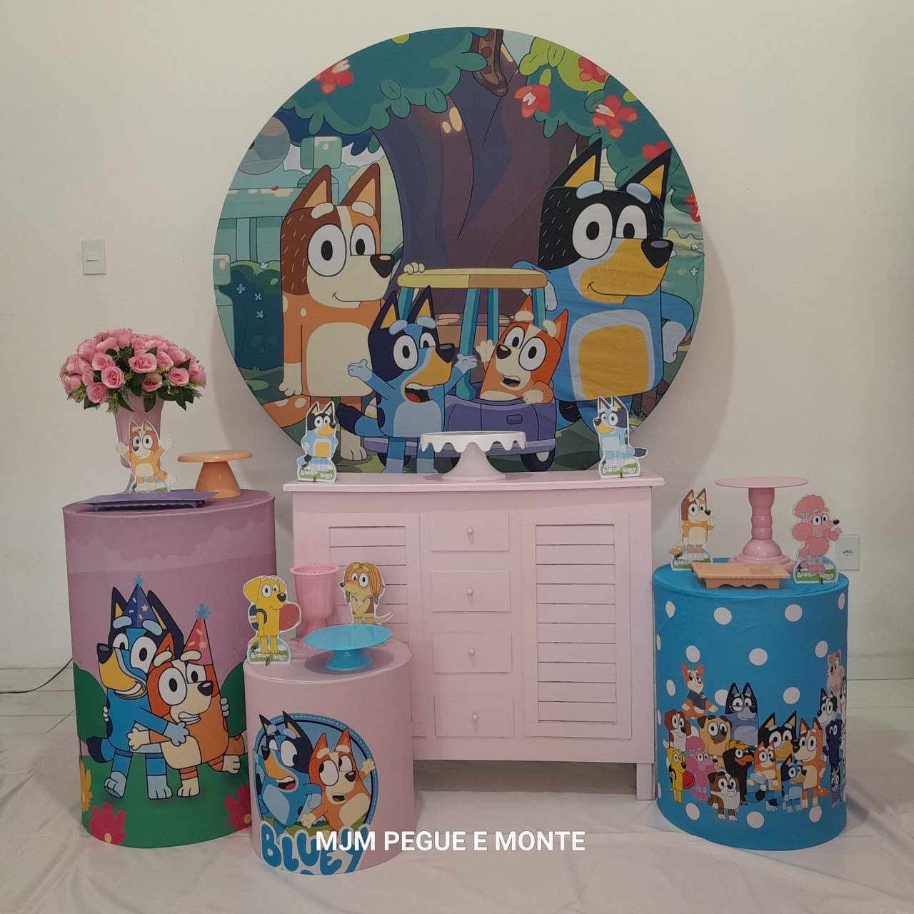 Kit Perola Bluey Menina - MJM PEGUE E MONTE