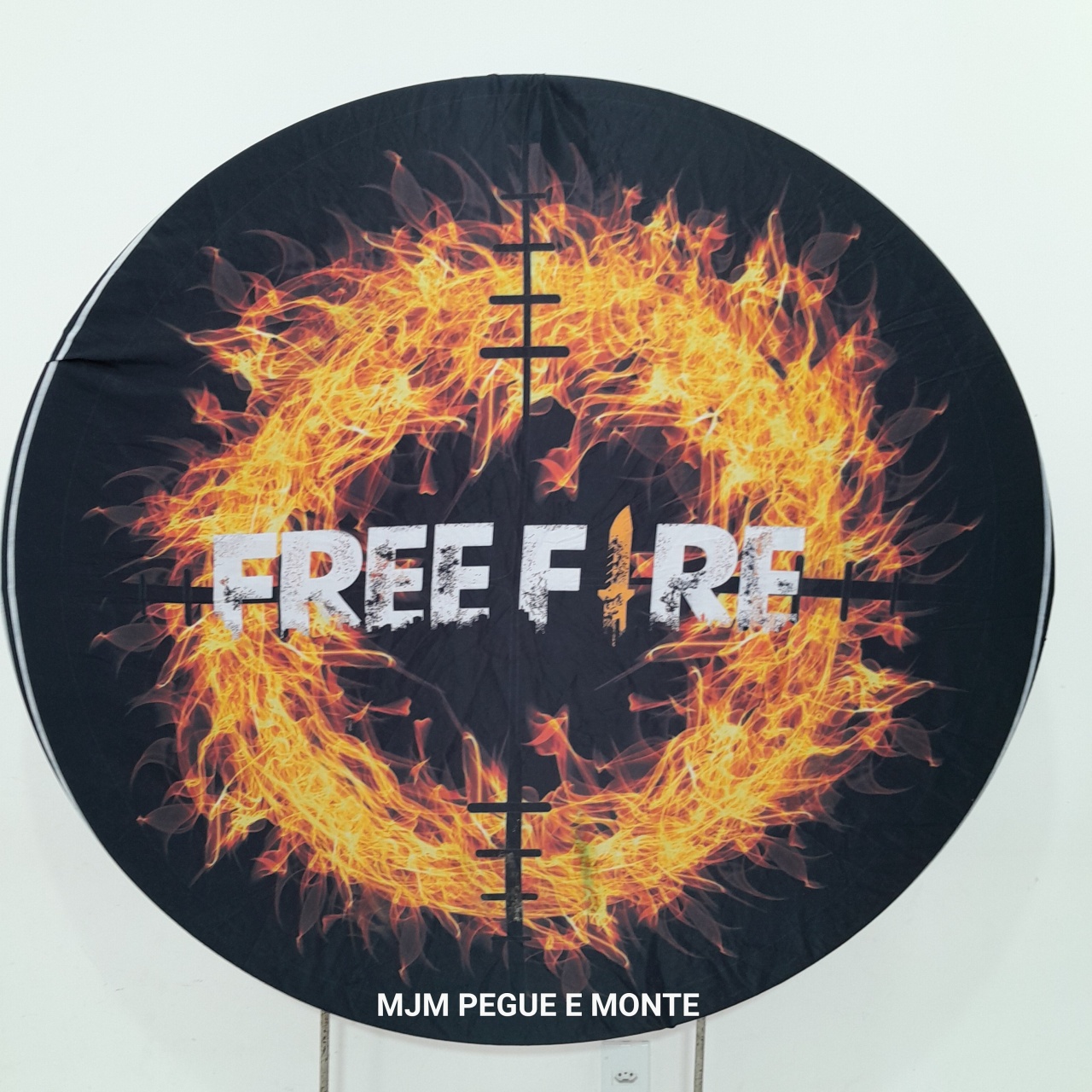 Capa Painel Redondo Free Fire - MJM PEGUE E MONTE