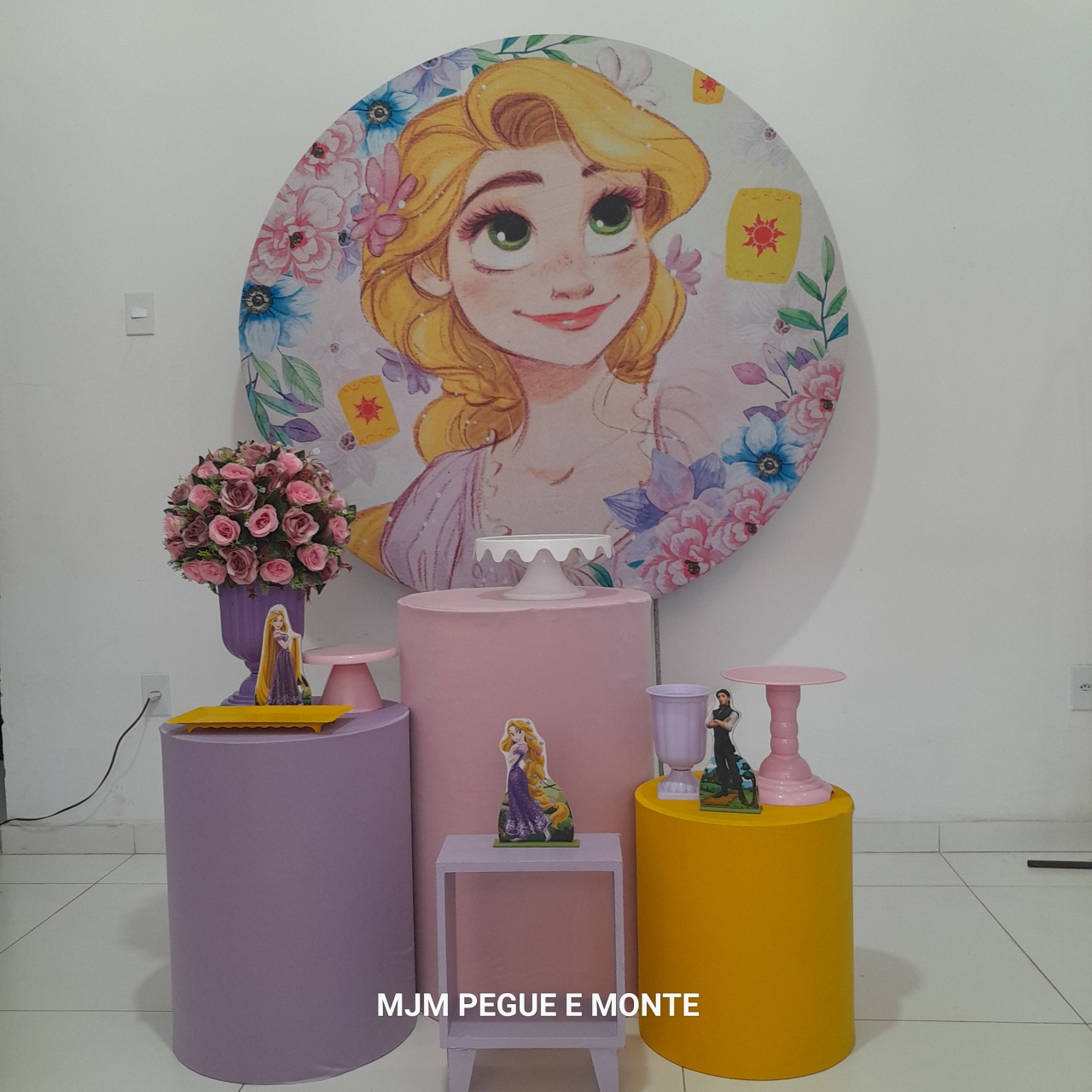 Kit Esmeralda Rapunzel Aquarela - MJM PEGUE E MONTE