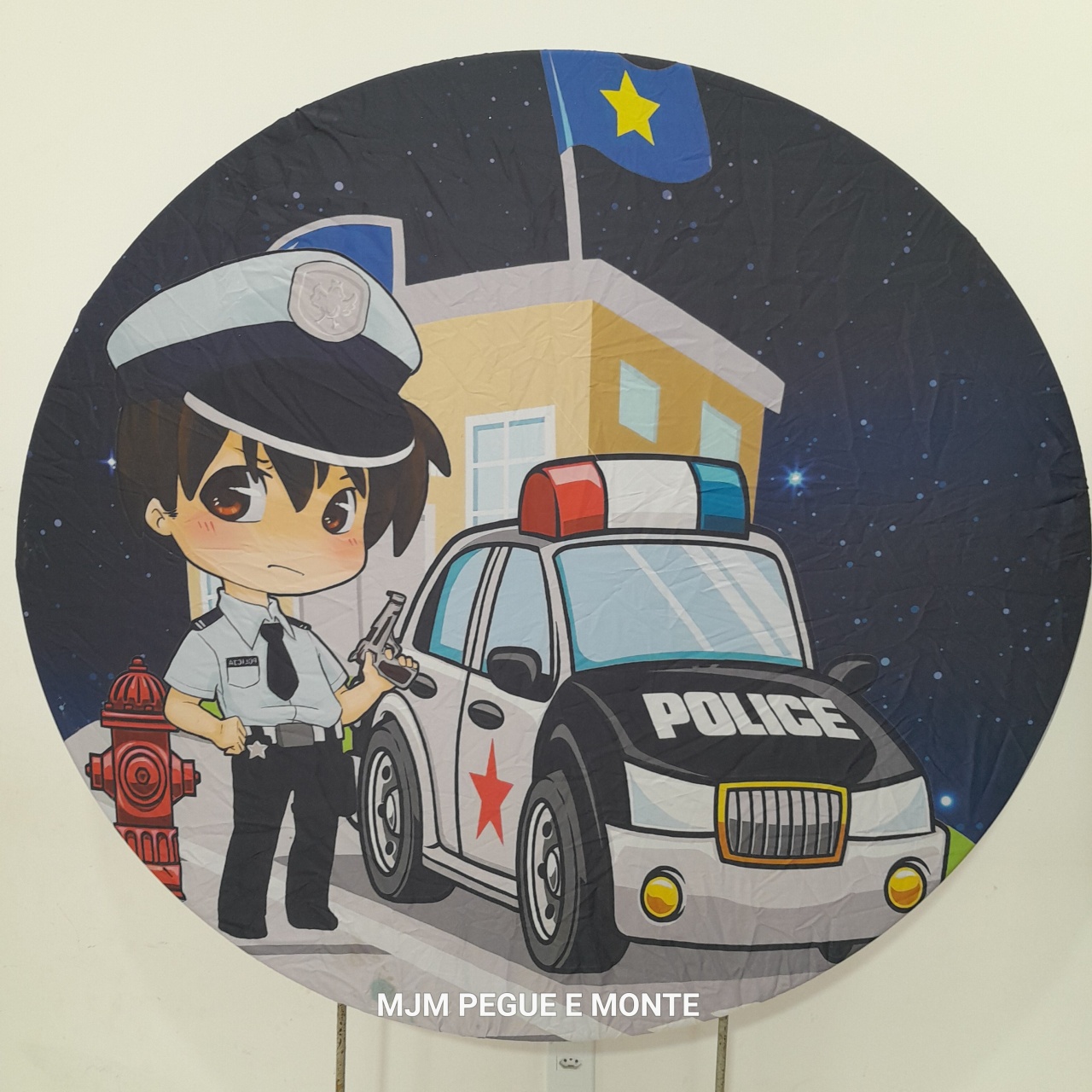 Capa Painel Redondo Polícia - MJM PEGUE E MONTE