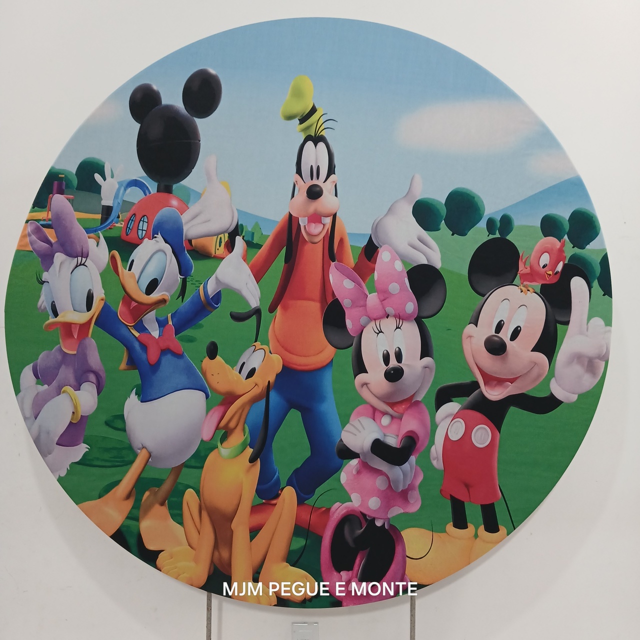 Capa Painel Redondo Turma Do Mickey - MJM PEGUE E MONTE