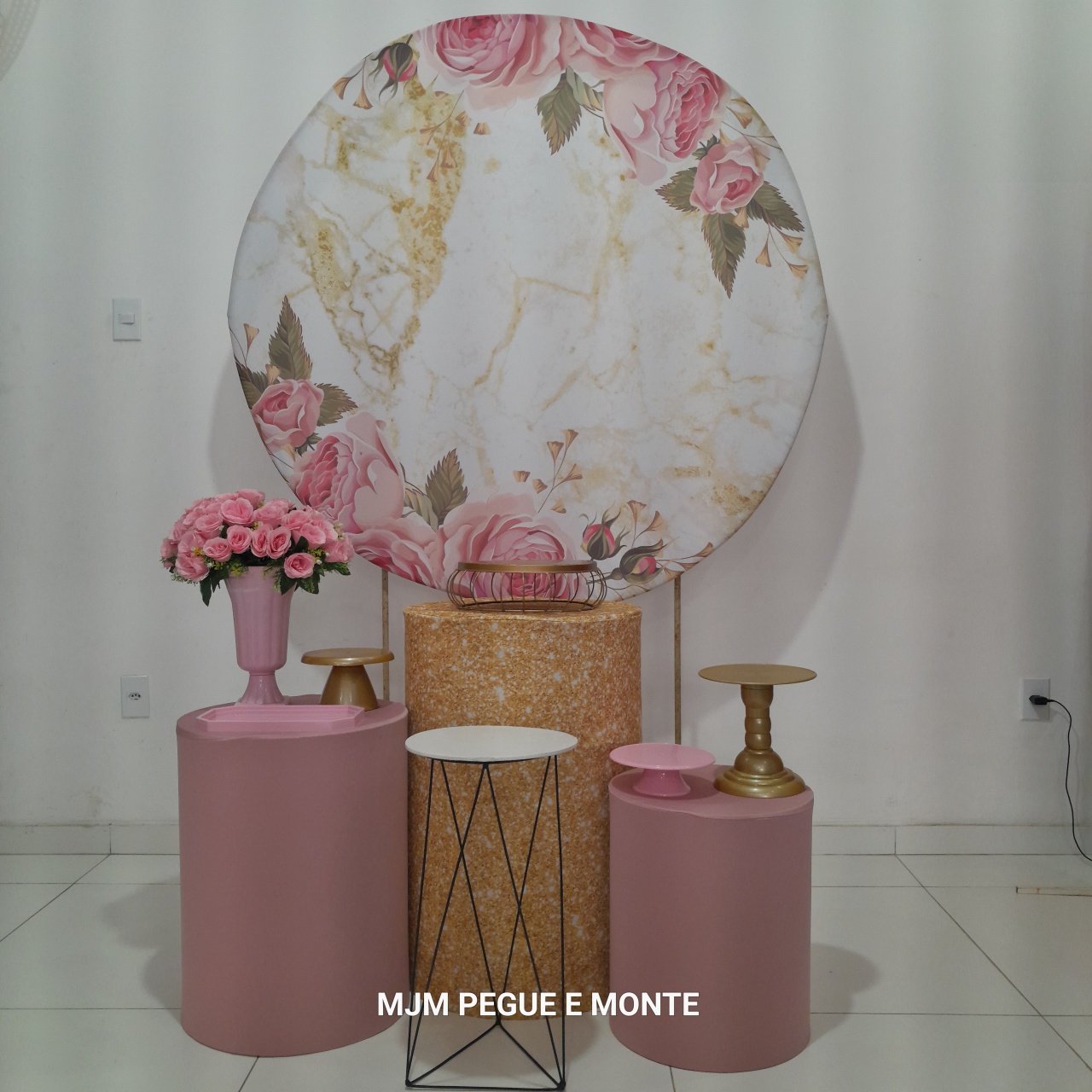 Kit Esmeralda Floral Rose - MJM PEGUE E MONTE