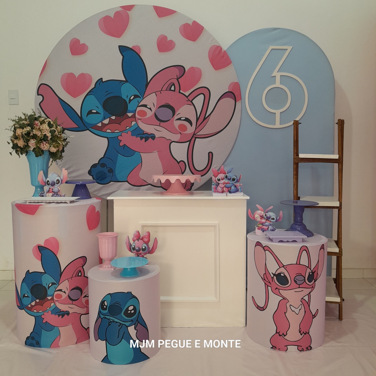 Kit Diamante Stich E Angel - MJM PEGUE E MONTE