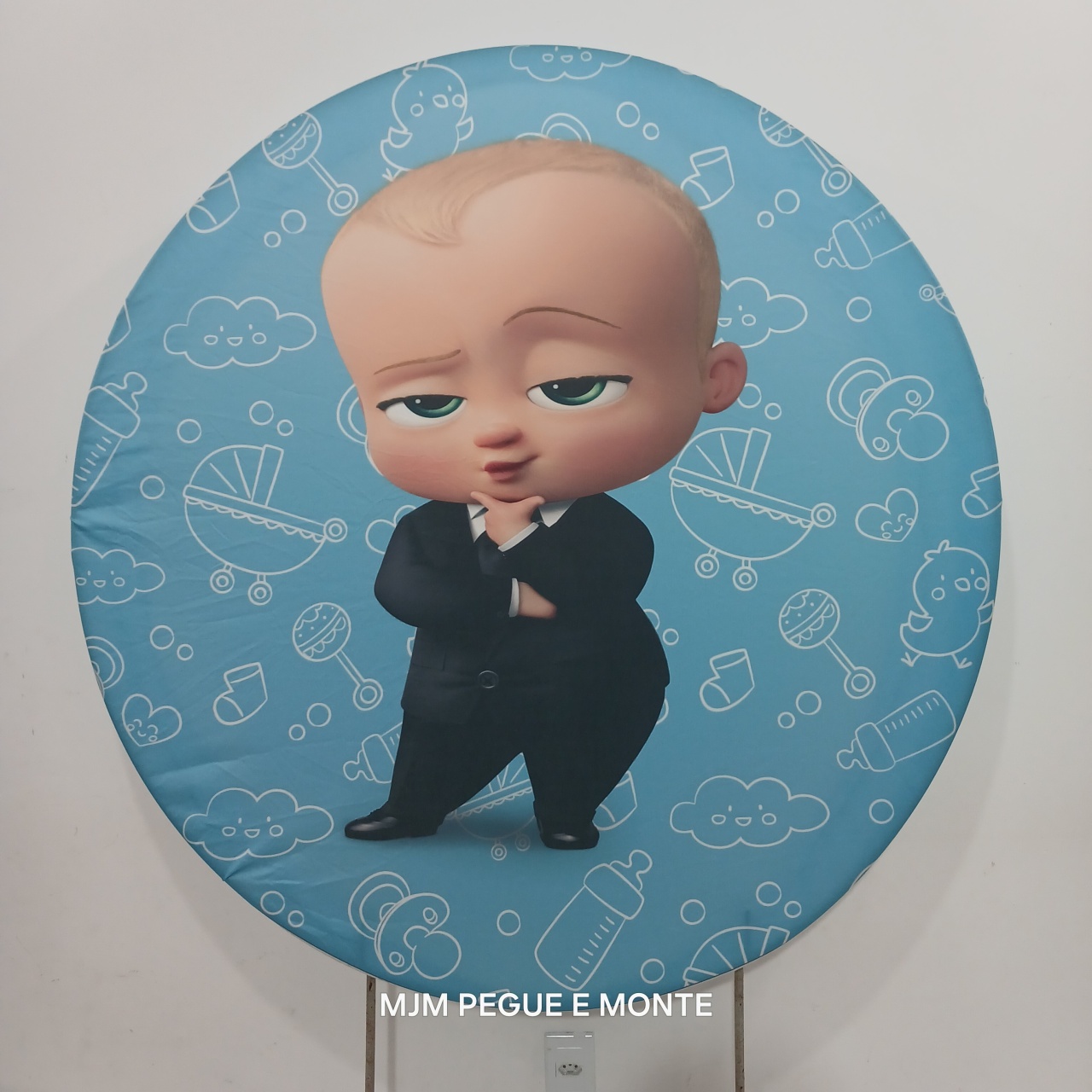 Capa Painel Redondo Poderoso Chefinho  - MJM PEGUE E MONTE