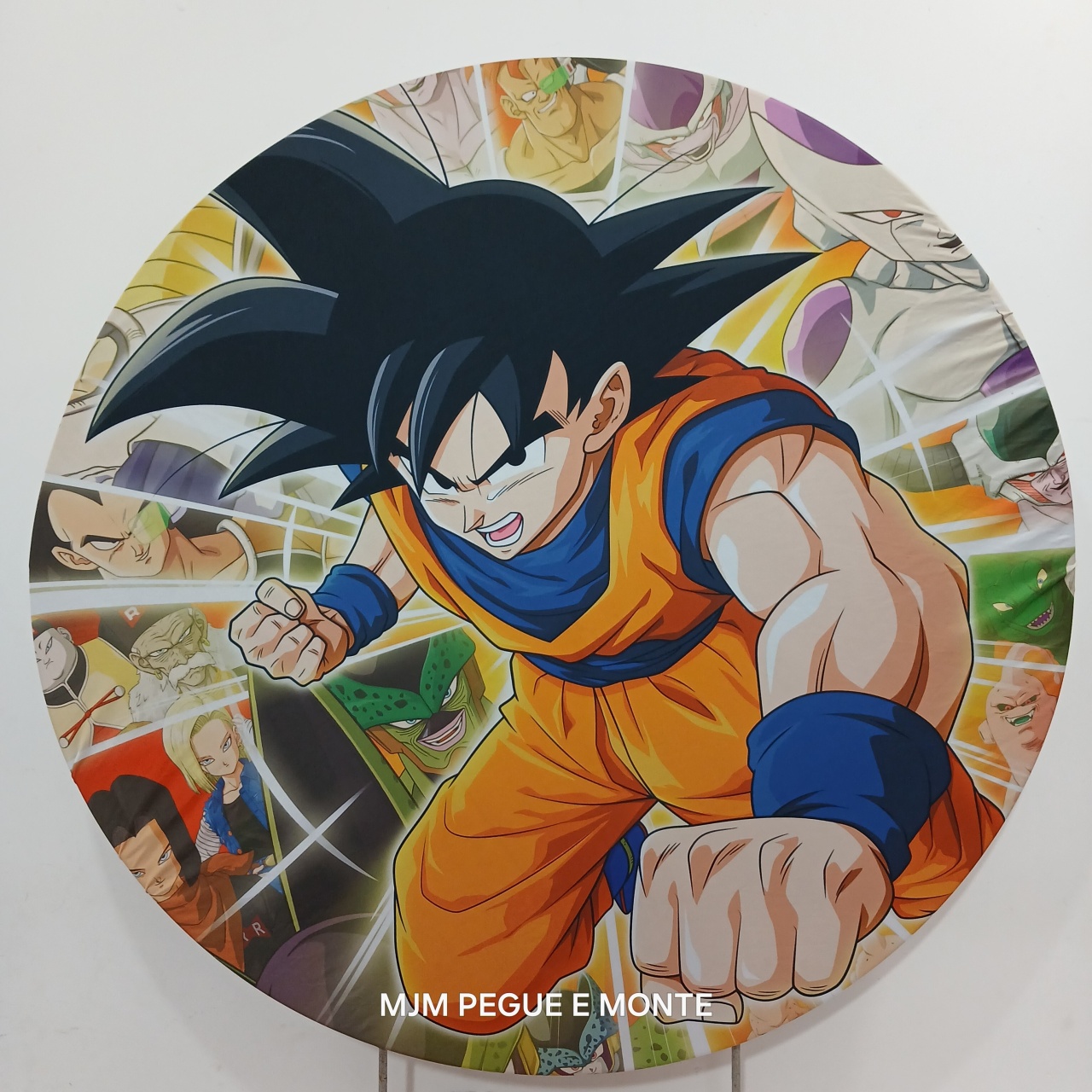 Capa Painel Redondo Dragon Ball - MJM PEGUE E MONTE