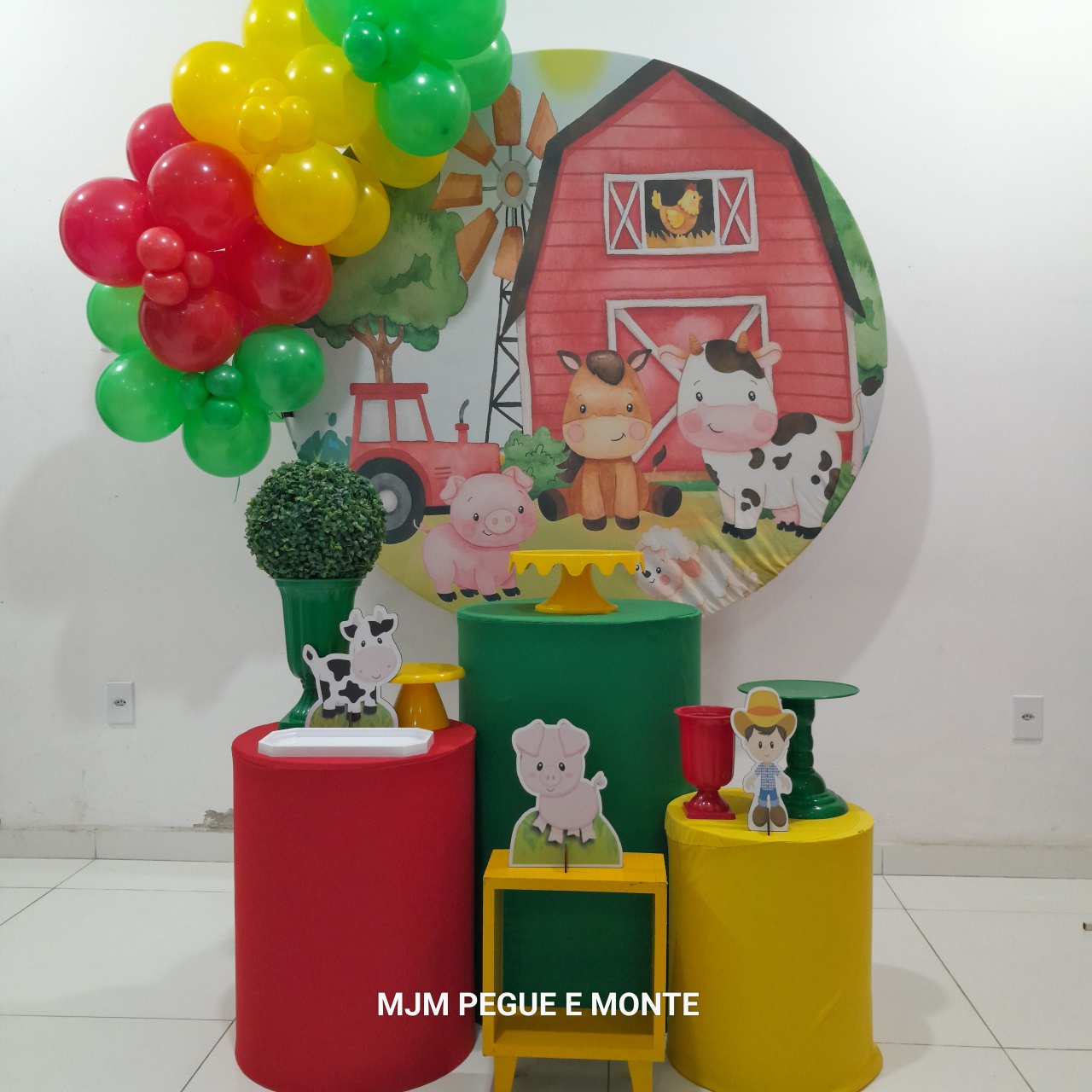 Kit Esmeralda Fazendinha Vermelho - MJM PEGUE E MONTE