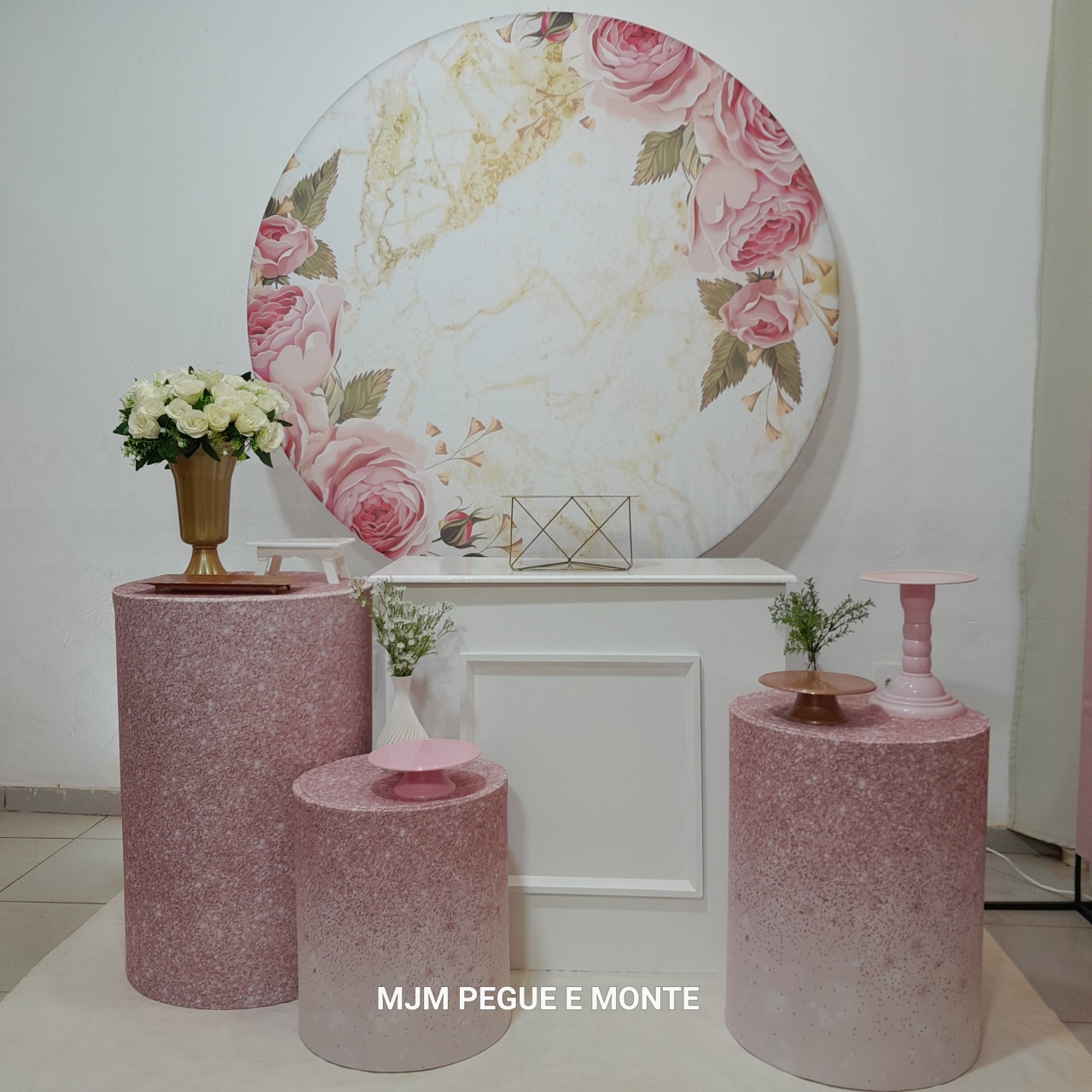 Kit Perola Floral Rose - MJM PEGUE E MONTE