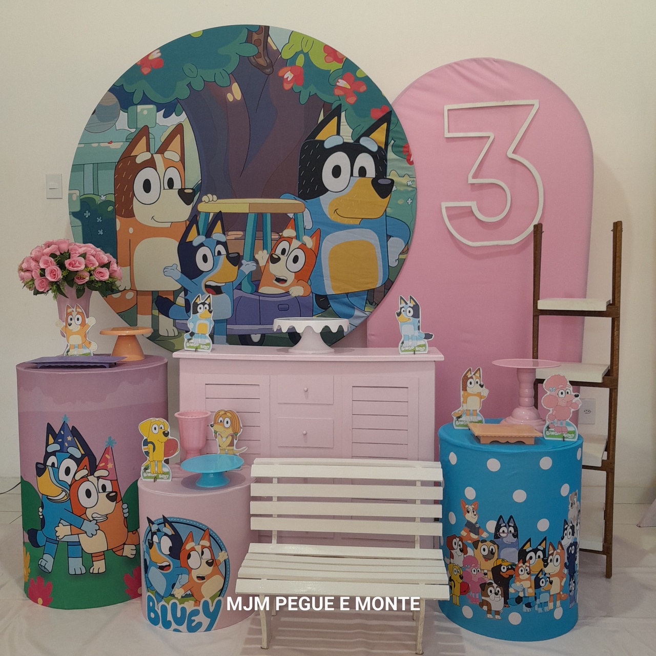 Kit Diamante Bluey Menina - MJM PEGUE E MONTE