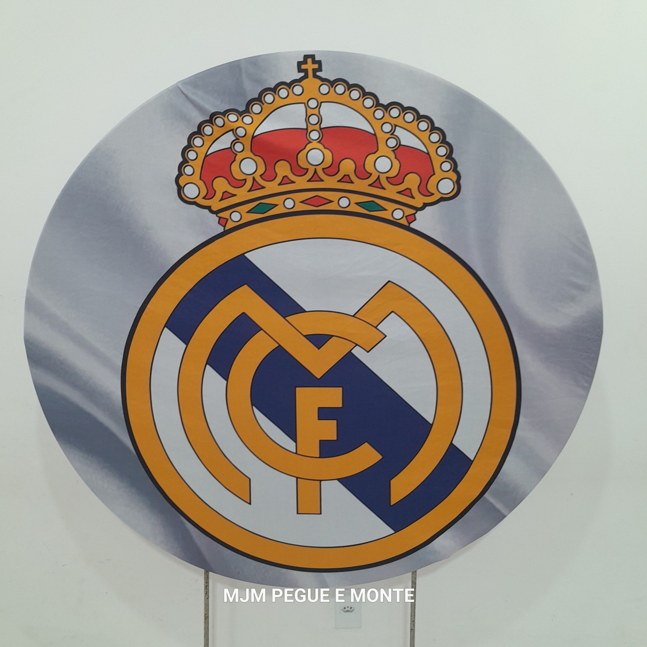 Capa Painel Redondo Real Madrid - MJM PEGUE E MONTE