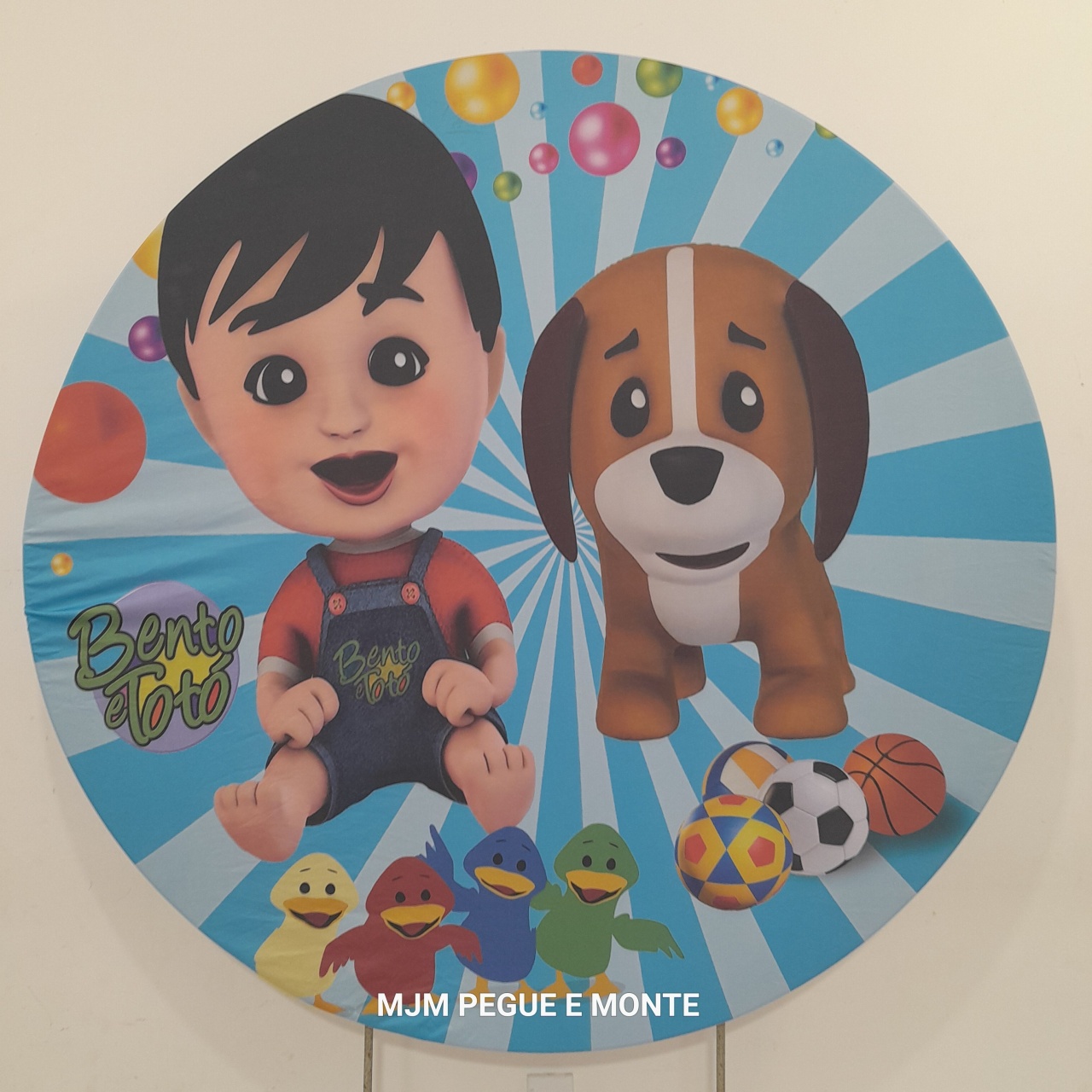 Capa Painel Redondo Bento E Toto - MJM PEGUE E MONTE