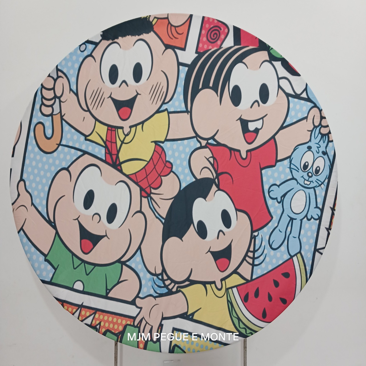 Capa Painel Redondo Turma da Monica - MJM PEGUE E MONTE