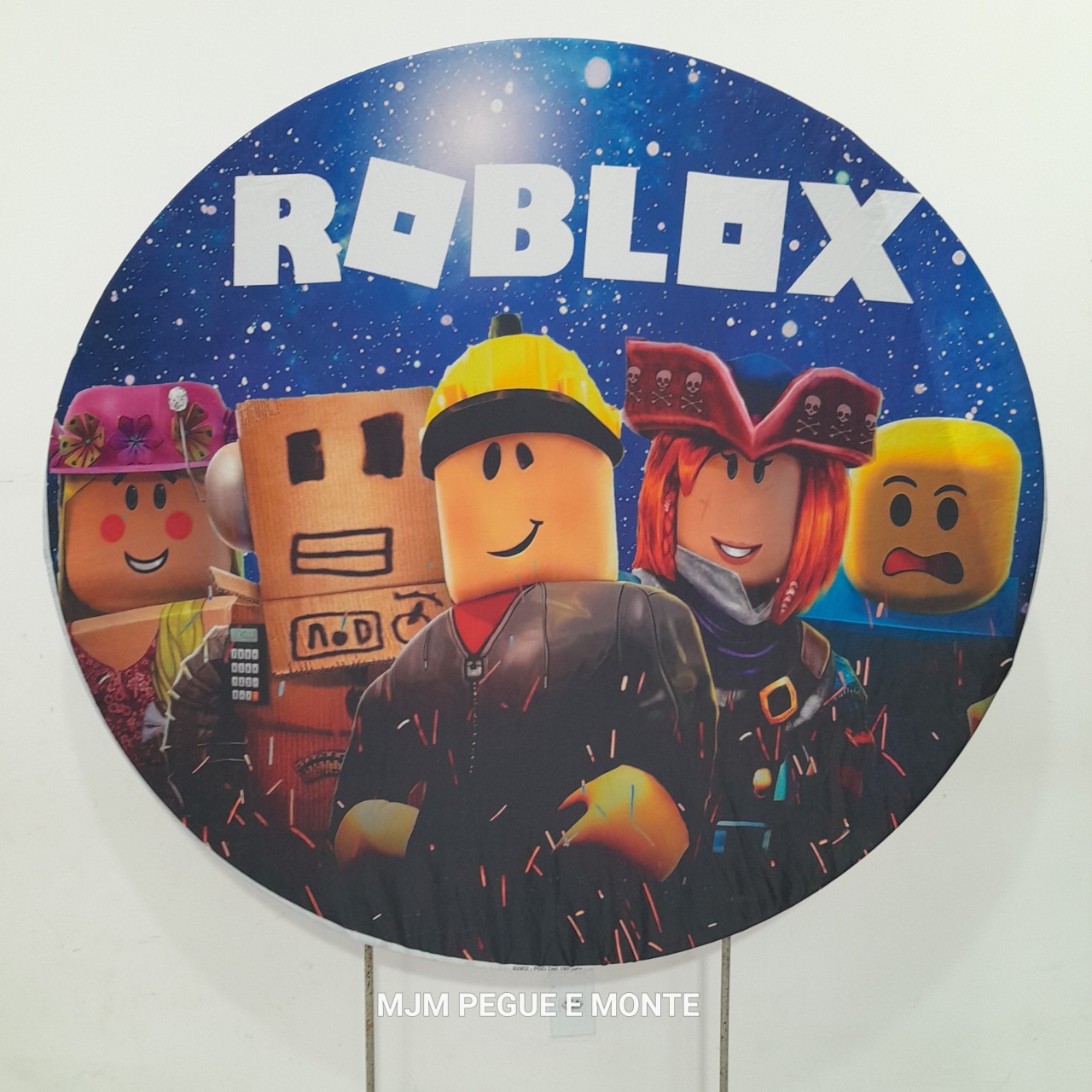 Capa Painel Redondo Roblox - MJM PEGUE E MONTE