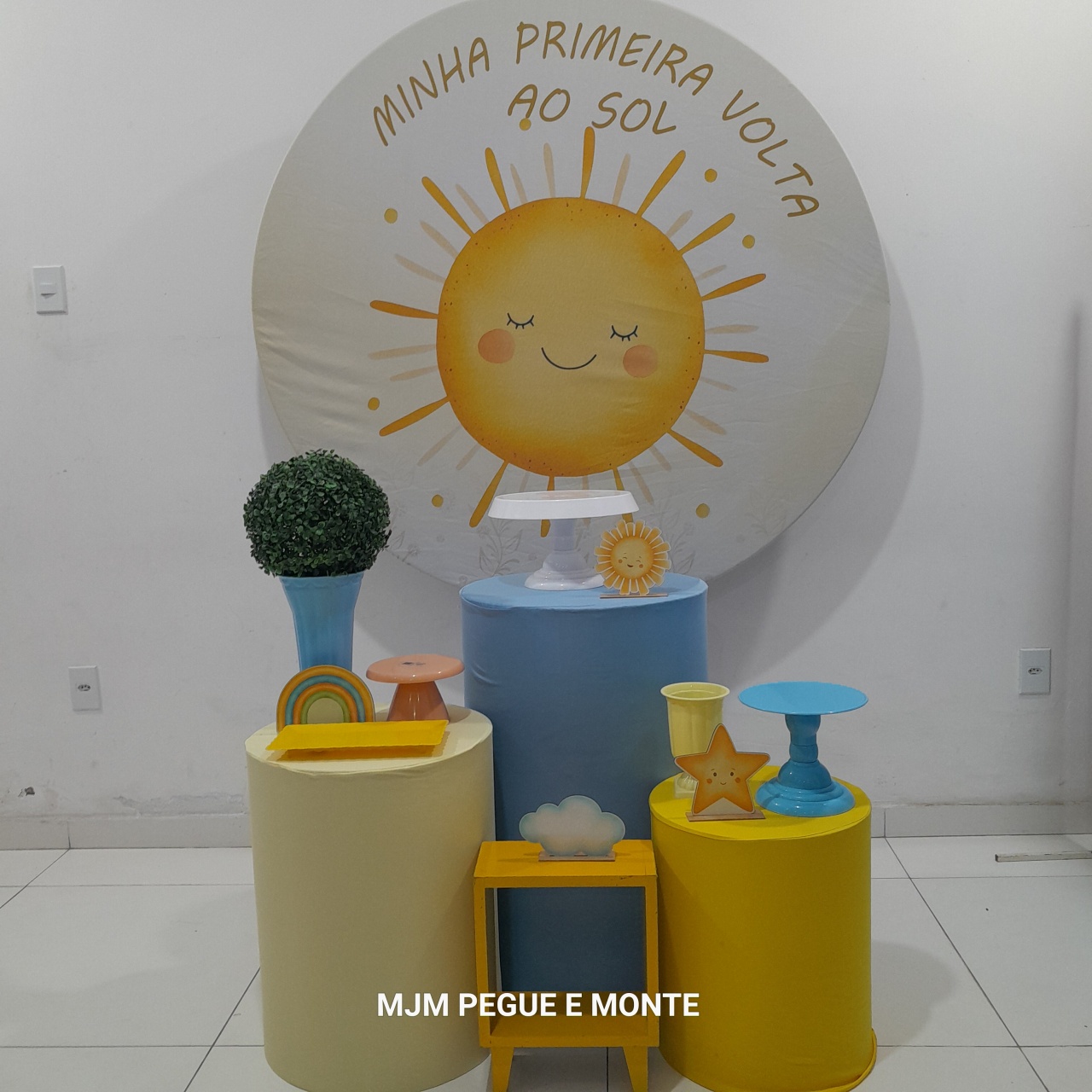 Kit Esmeralda Minha 1º Volta Ao Sol Menino - MJM PEGUE E MONTE