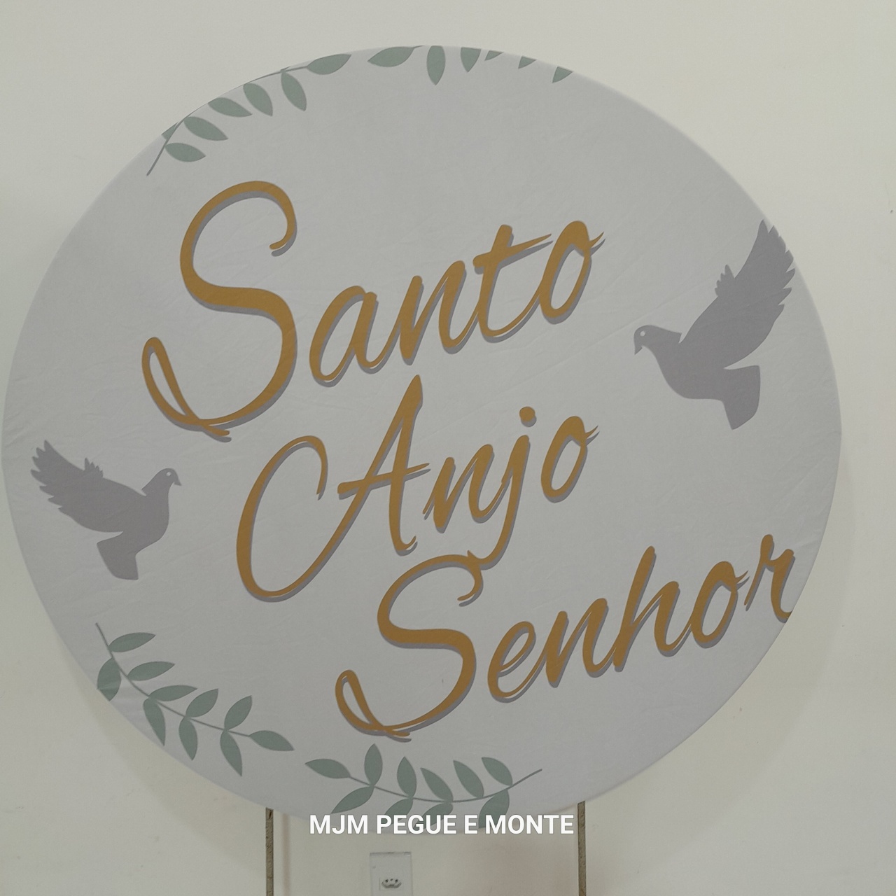 Capa Painel Redondo Santo Anjo Senhor - MJM PEGUE E MONTE