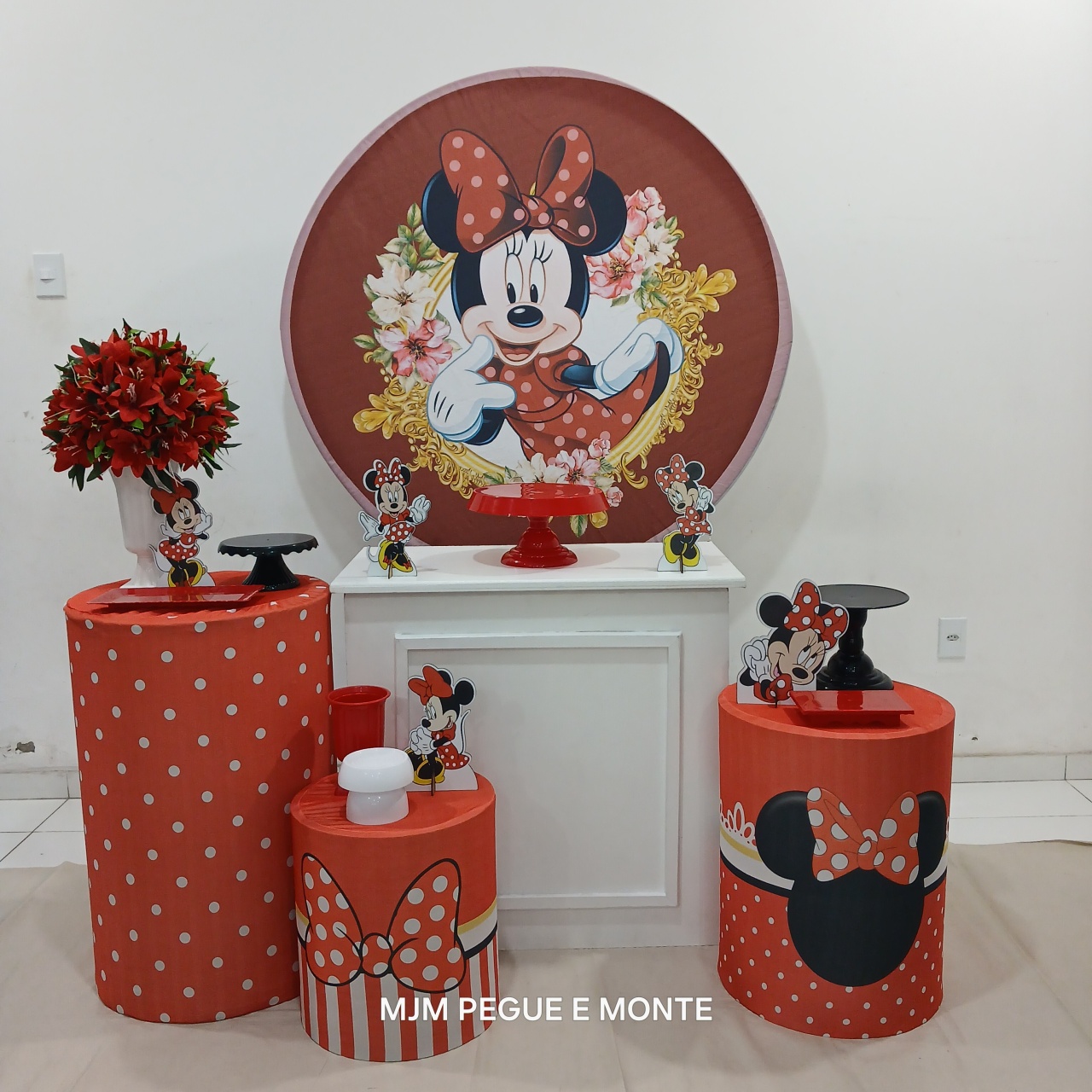 Kit Pérola Minnie Vermelha - MJM PEGUE E MONTE
