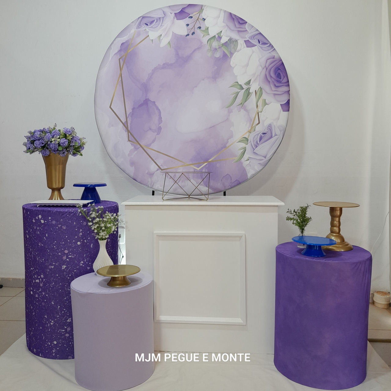 Kit Perola Floral Lilas - MJM PEGUE E MONTE