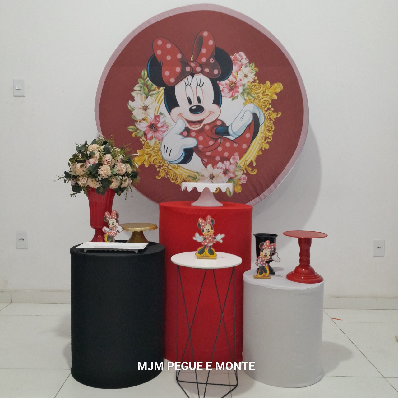 Kit Esmeralda Minnie Vermelha - MJM PEGUE E MONTE