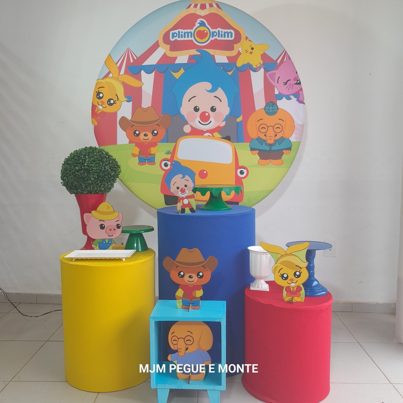 Kit Esmeralda Palhaço Plinplin - MJM PEGUE E MONTE