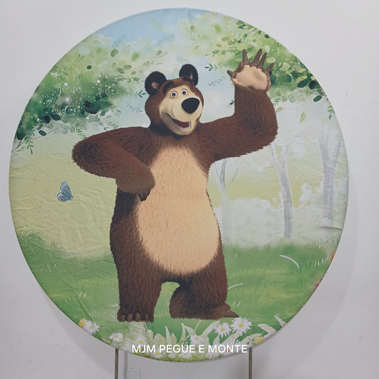 Capa Painel Redondo Masha E O Urso - MJM PEGUE E MONTE
