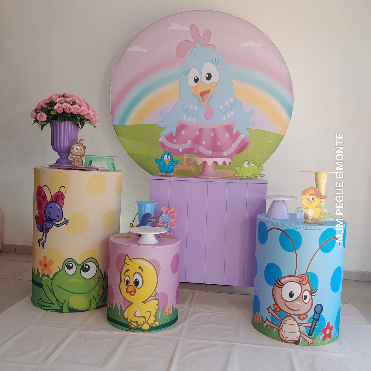 Kit Perola Galinha Pintadinha Menina - MJM PEGUE E MONTE