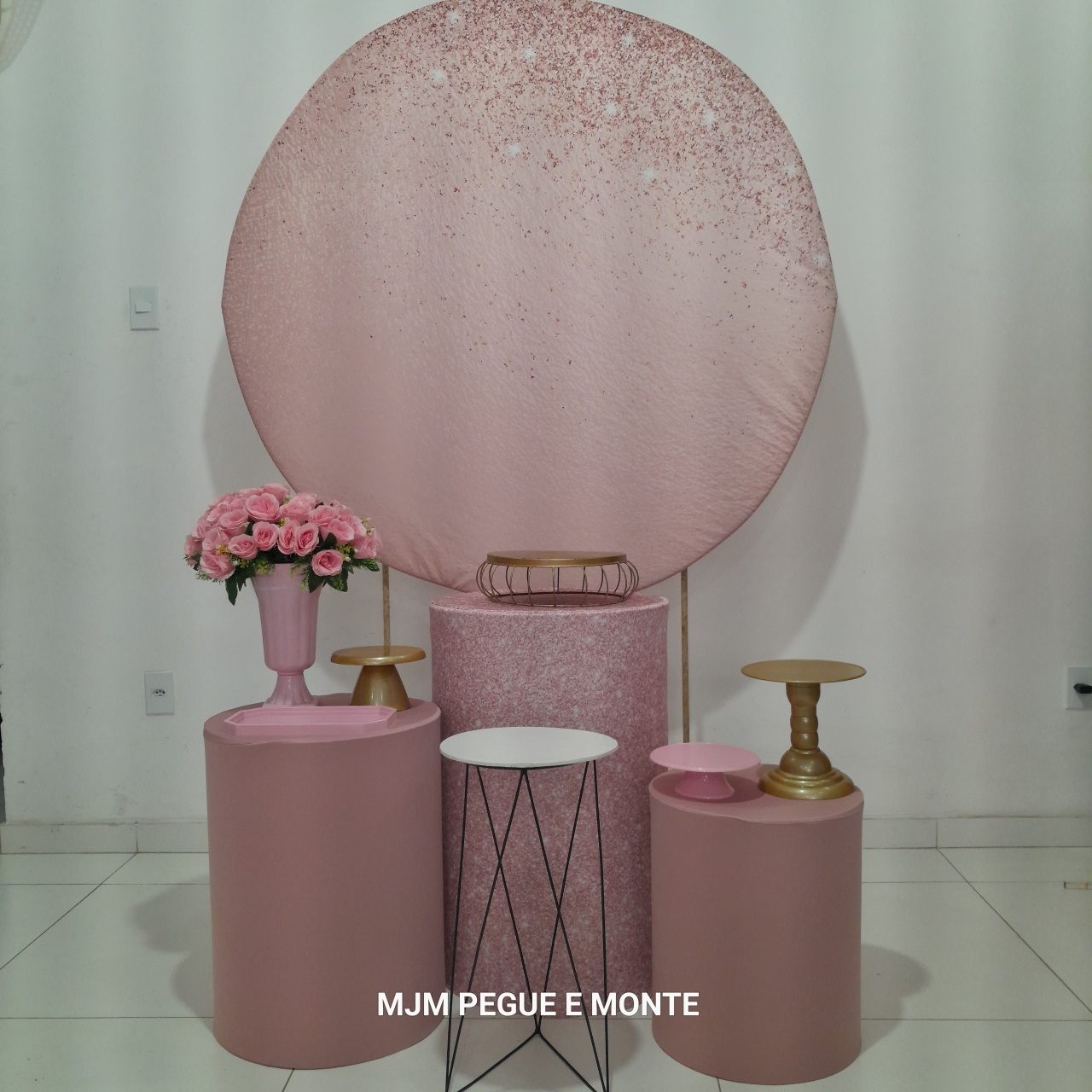 Kit Esmeralda Glitter Rose - MJM PEGUE E MONTE