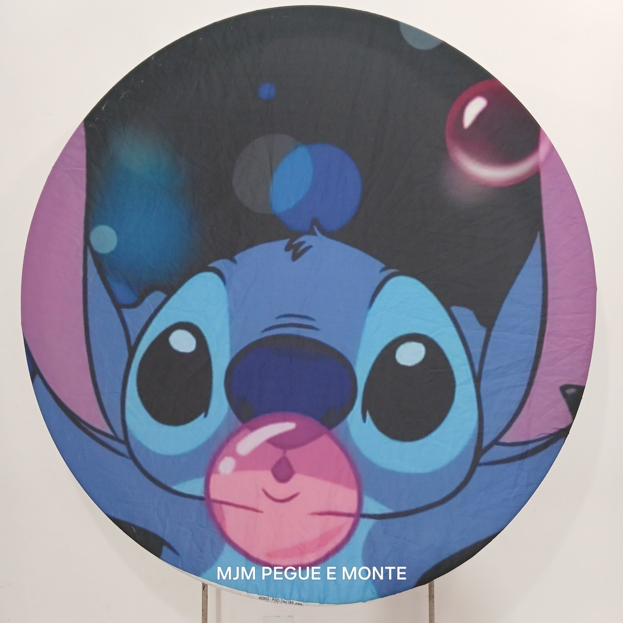 Capa Painel Redondo Stitch  - MJM PEGUE E MONTE