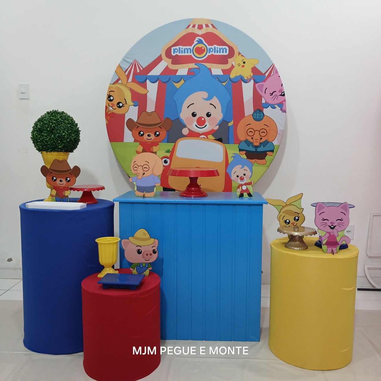 Kit Perola Palhaço Plinplin 02 - MJM PEGUE E MONTE