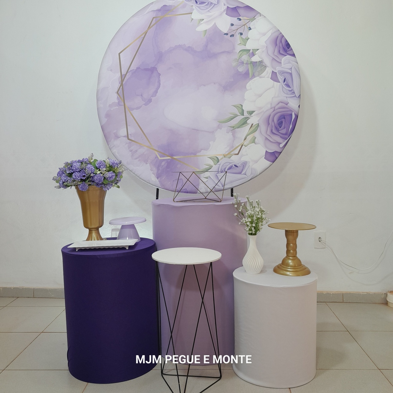 Kit Esmeralda Floral Lilas - MJM PEGUE E MONTE