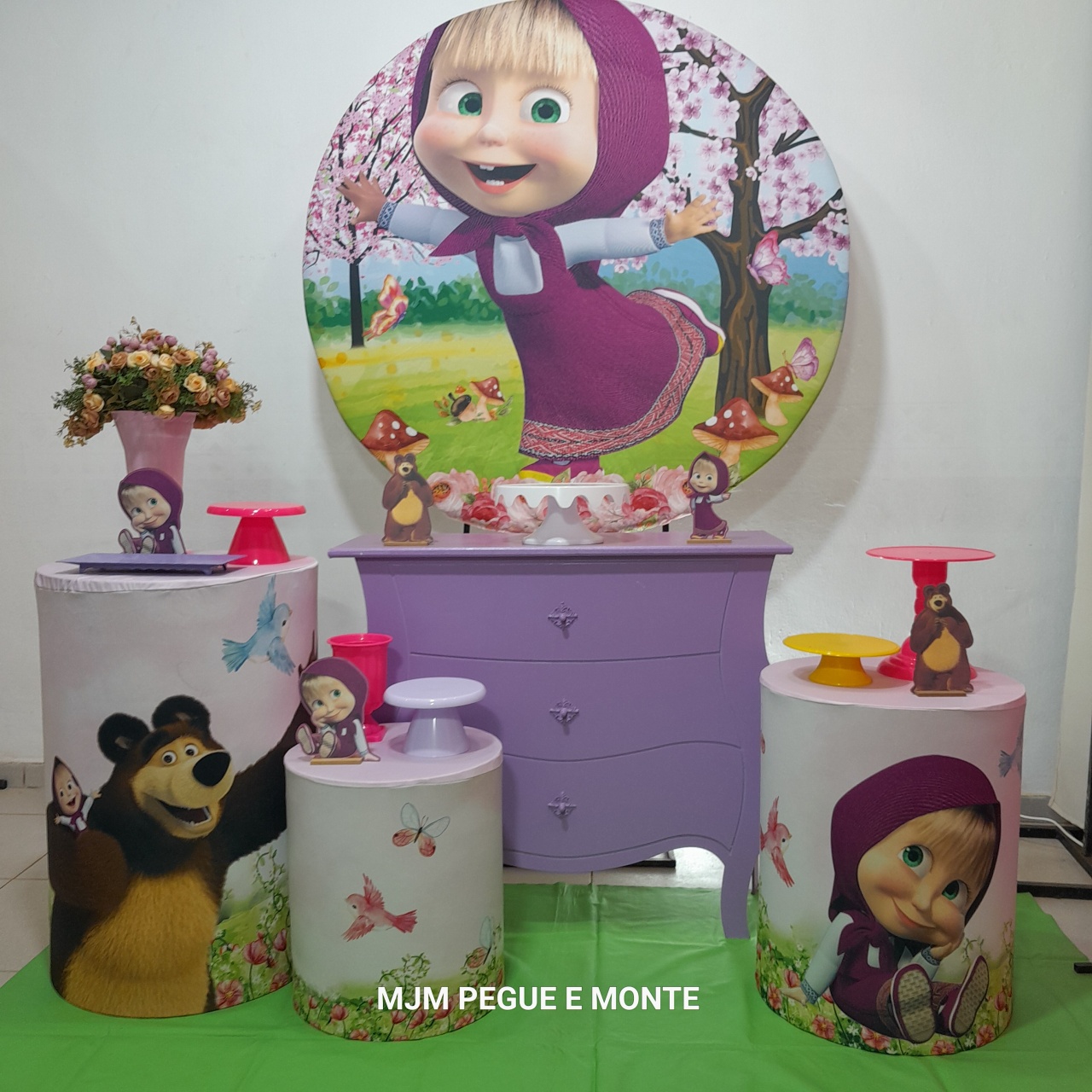 Kit Pérola Masha E O Urso 01 - MJM PEGUE E MONTE