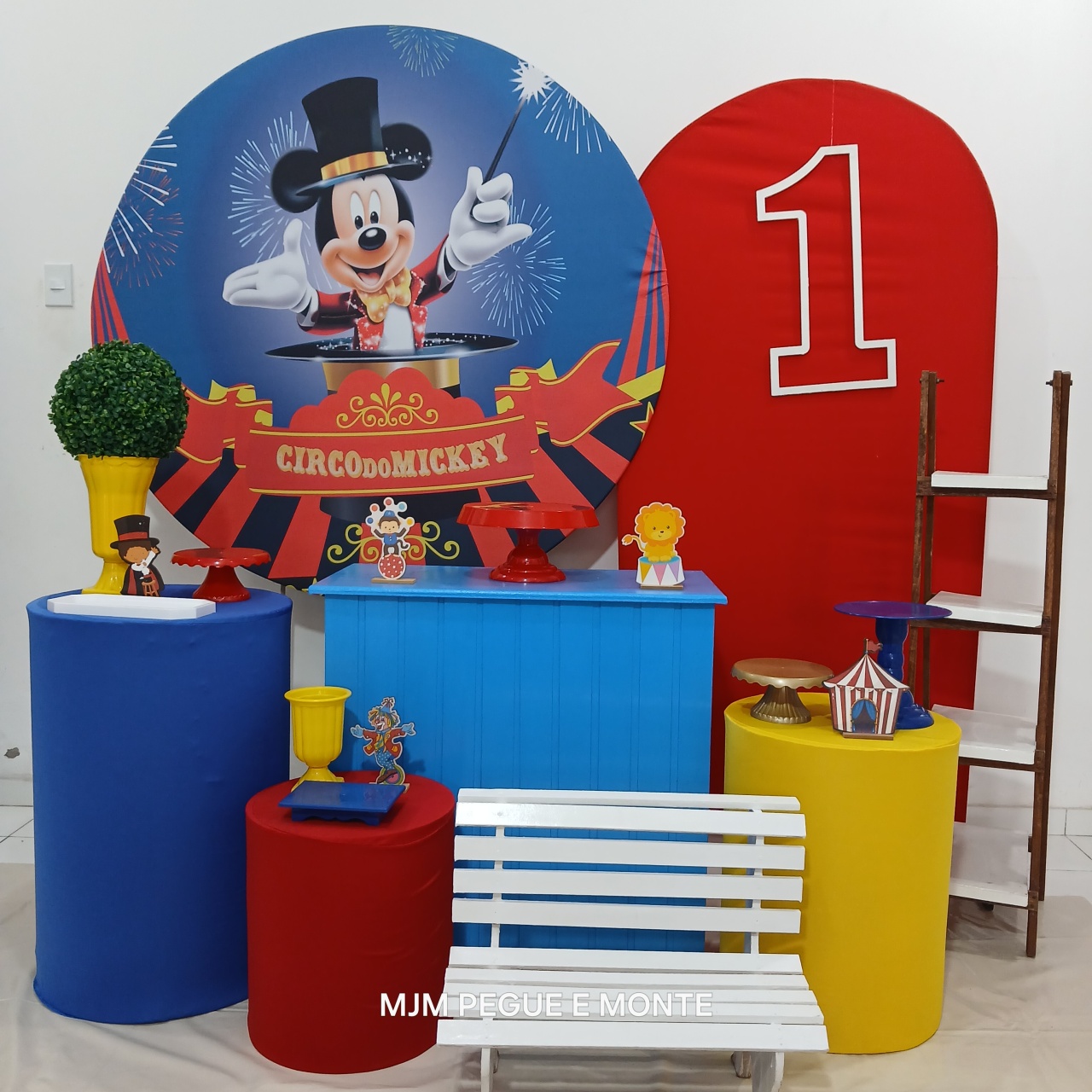 Kit Diamante Circo Mickey 02 - MJM PEGUE E MONTE