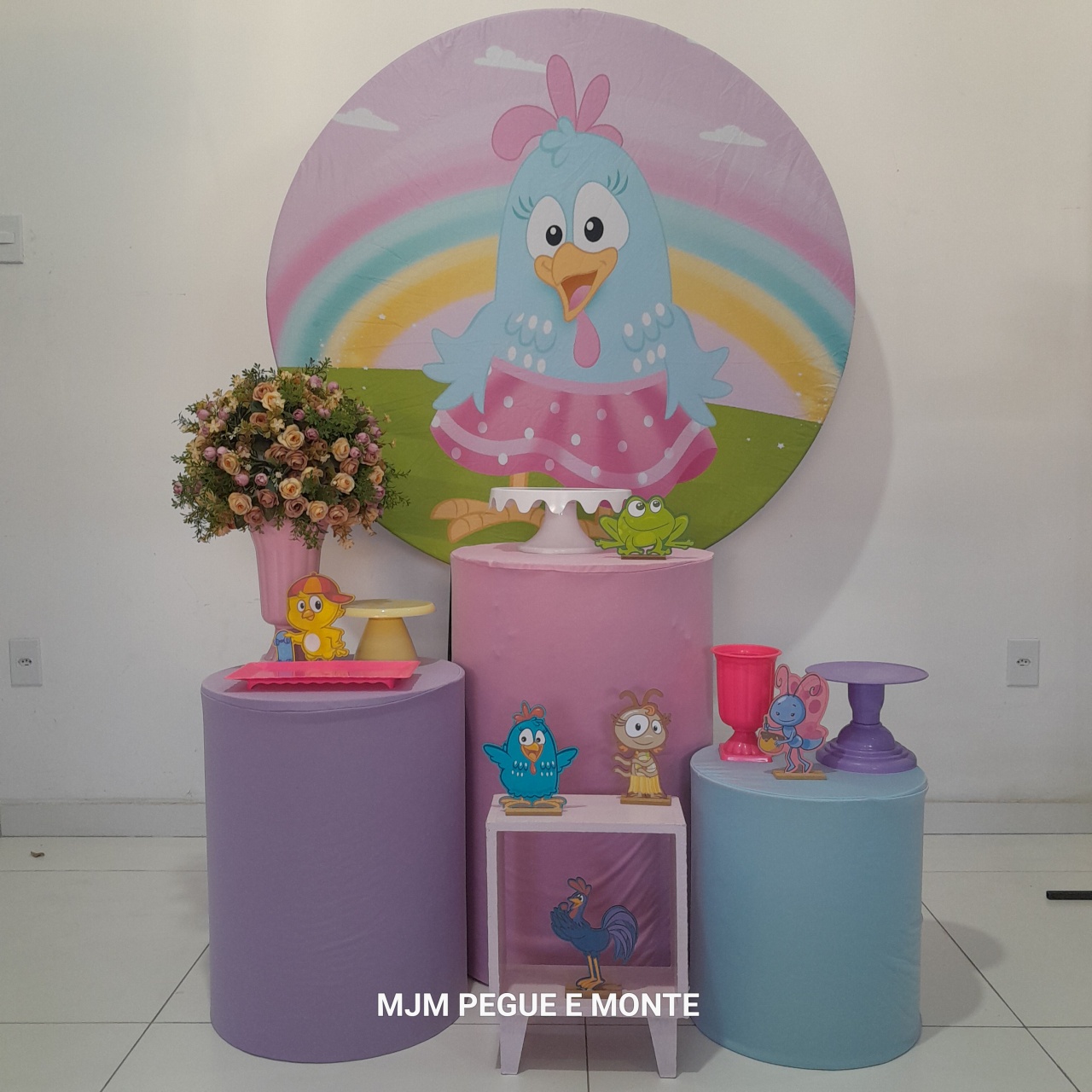 Kit Esmeralda Galinha Pintadinha Menina - MJM PEGUE E MONTE