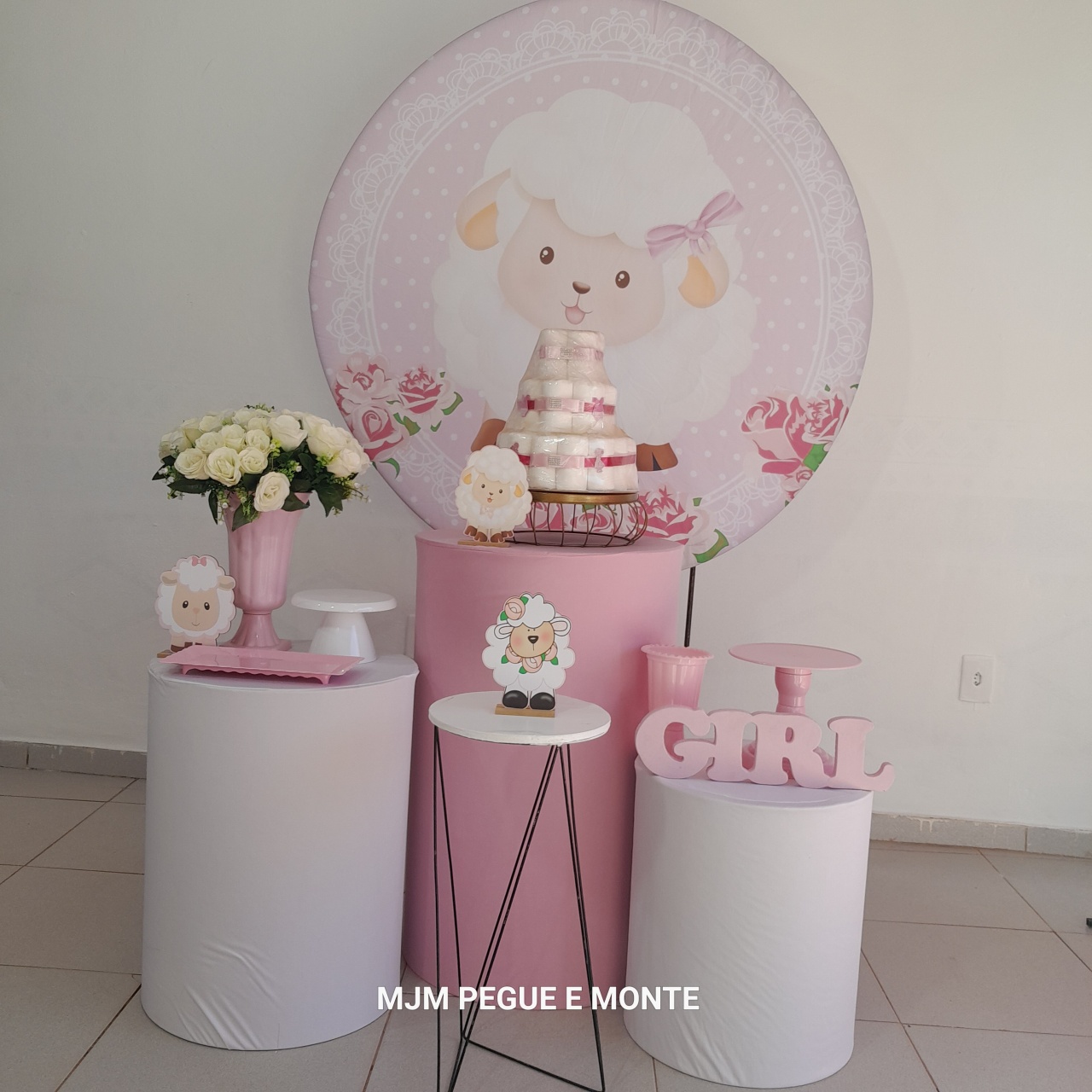 Kit Esmeralda Ovelha Rosa - MJM PEGUE E MONTE