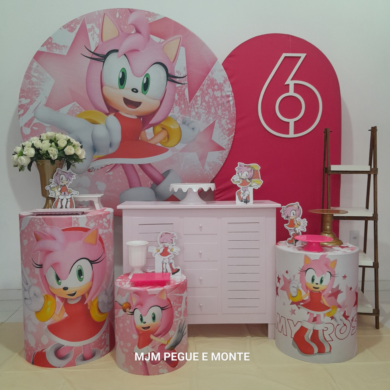 Kit Diamante Amy Rose Sonic - MJM PEGUE E MONTE