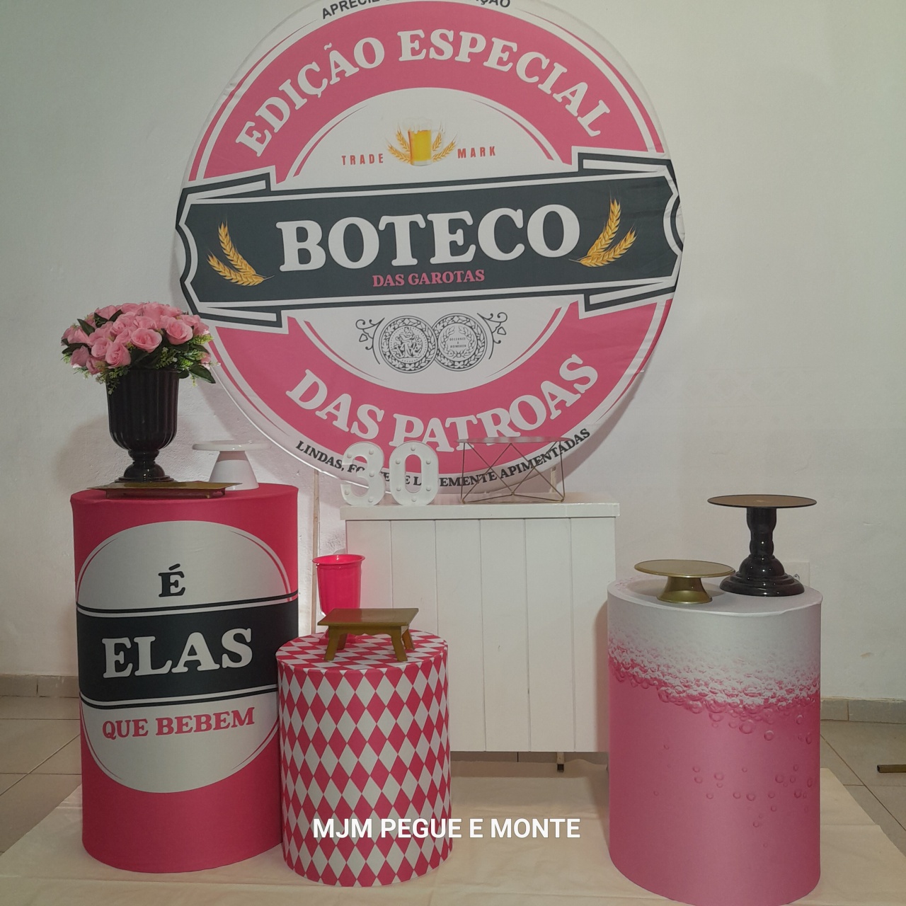 Kit Pérola Boteco Rosa - MJM PEGUE E MONTE