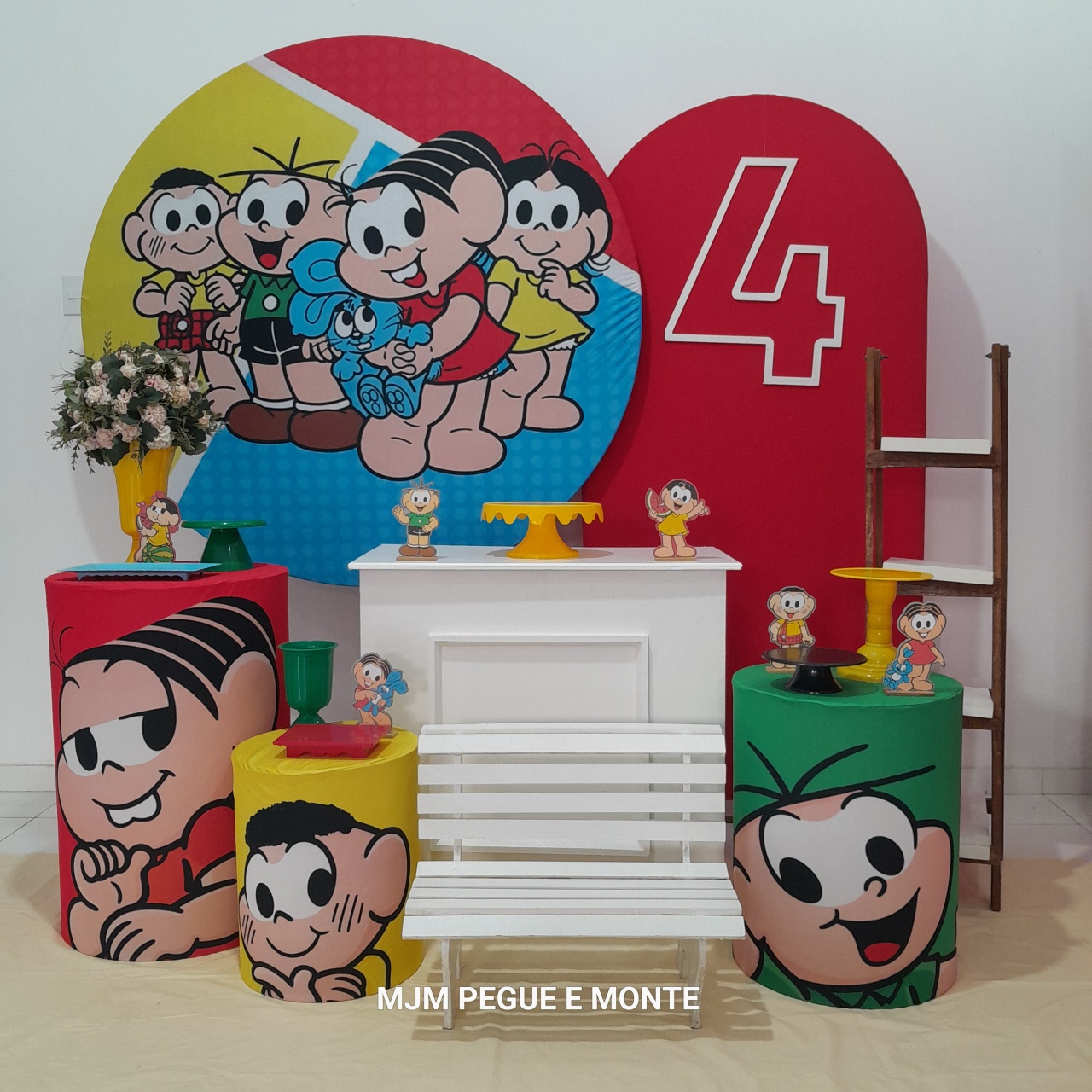 Kit Diamante Turma da Monica 01 - MJM PEGUE E MONTE