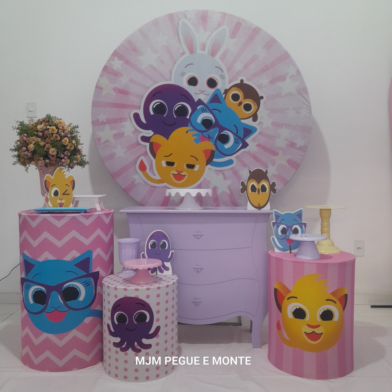 Kit Perola Bolofofo Rosa - MJM PEGUE E MONTE