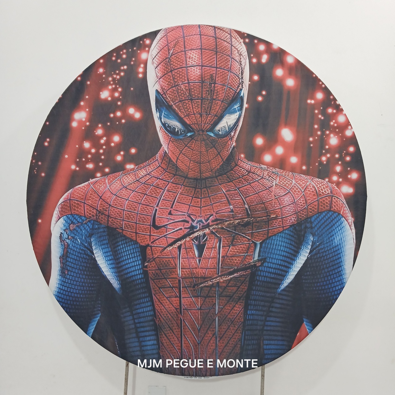 Capa Painel Redondo Homem Aranha - MJM PEGUE E MONTE