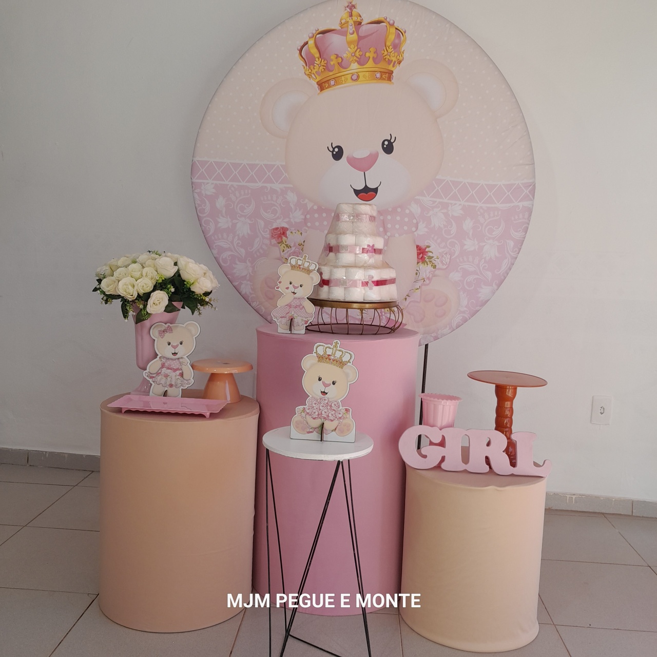 Kit Esmeralda Ursinha Princesa - MJM PEGUE E MONTE