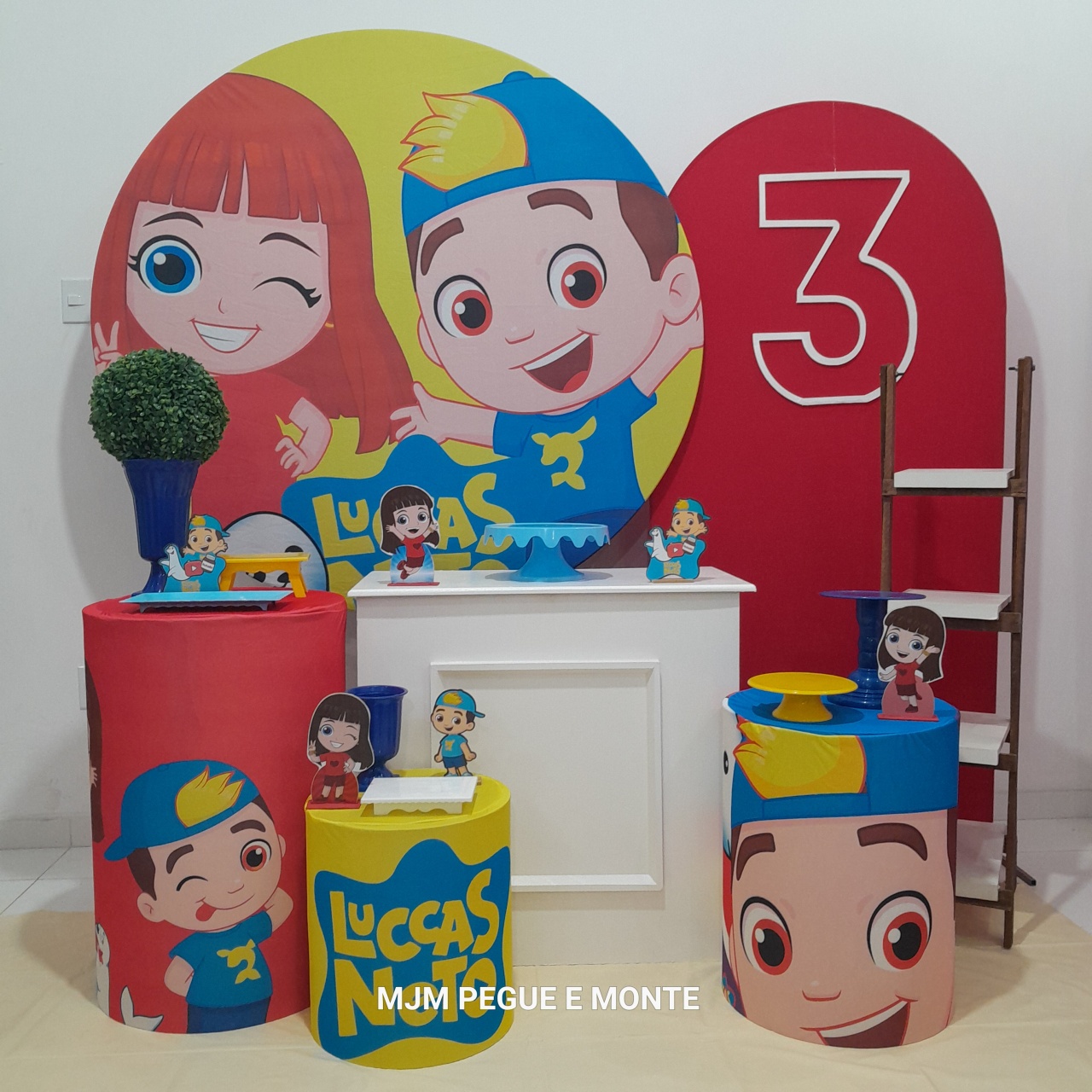 Kit Diamante Lucas Neto E Gi 01 Menina - MJM PEGUE E MONTE