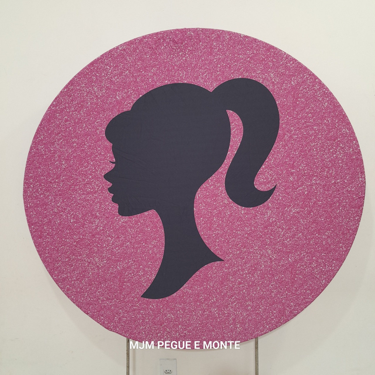 Capa Painel Redondo Barbie 2 - MJM PEGUE E MONTE