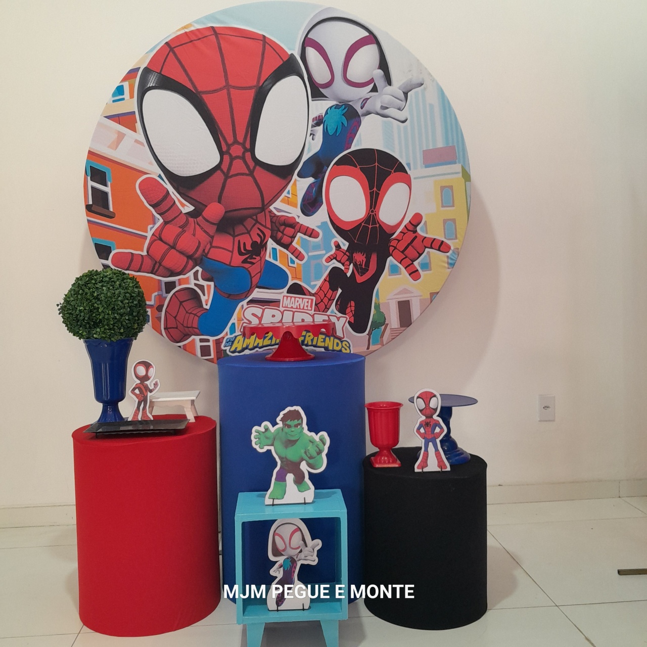 Kit Esmeralda Spidey E Seus Amigos - MJM PEGUE E MONTE