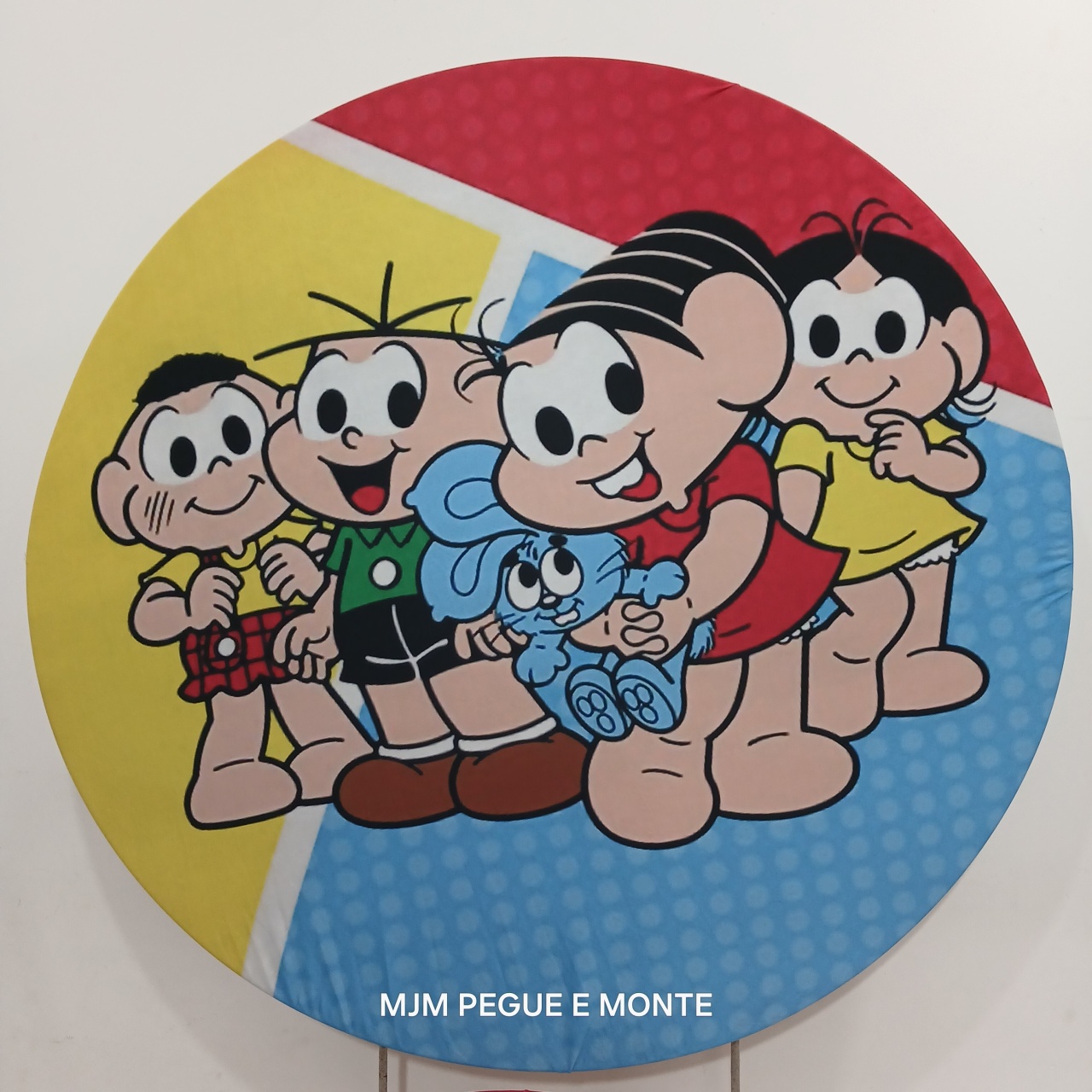 Capa Painel Redondo Turma da Monica - MJM PEGUE E MONTE