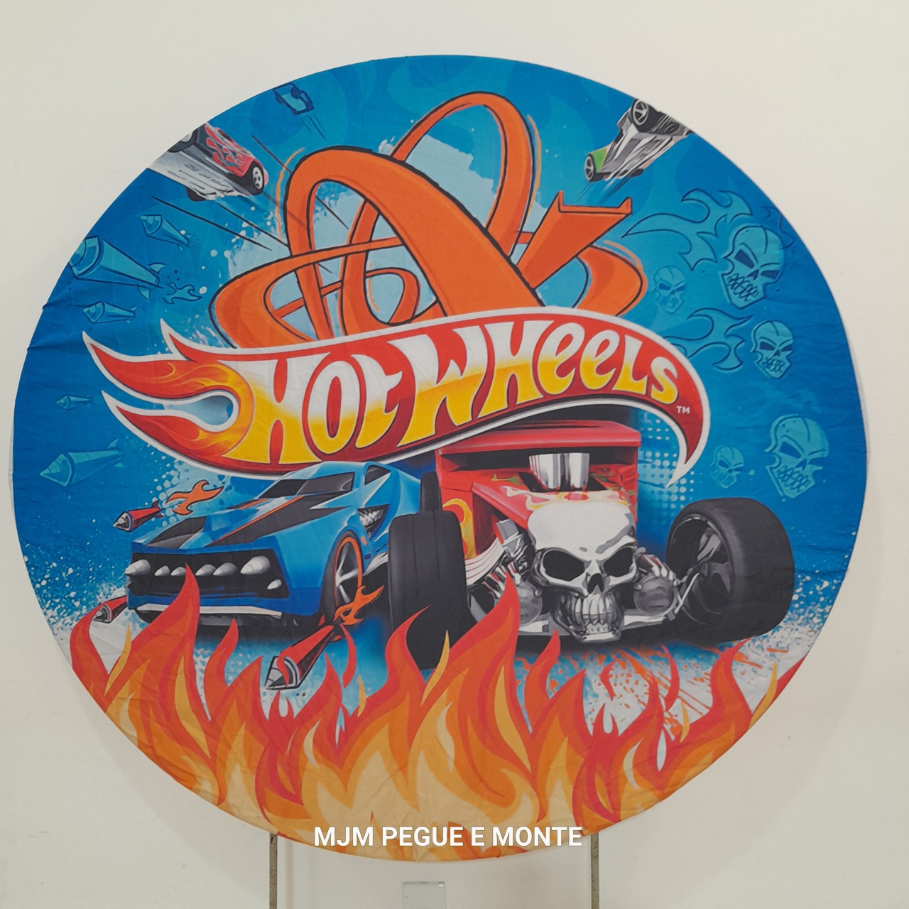 Capa Painel Redondo Hotwheels - MJM PEGUE E MONTE