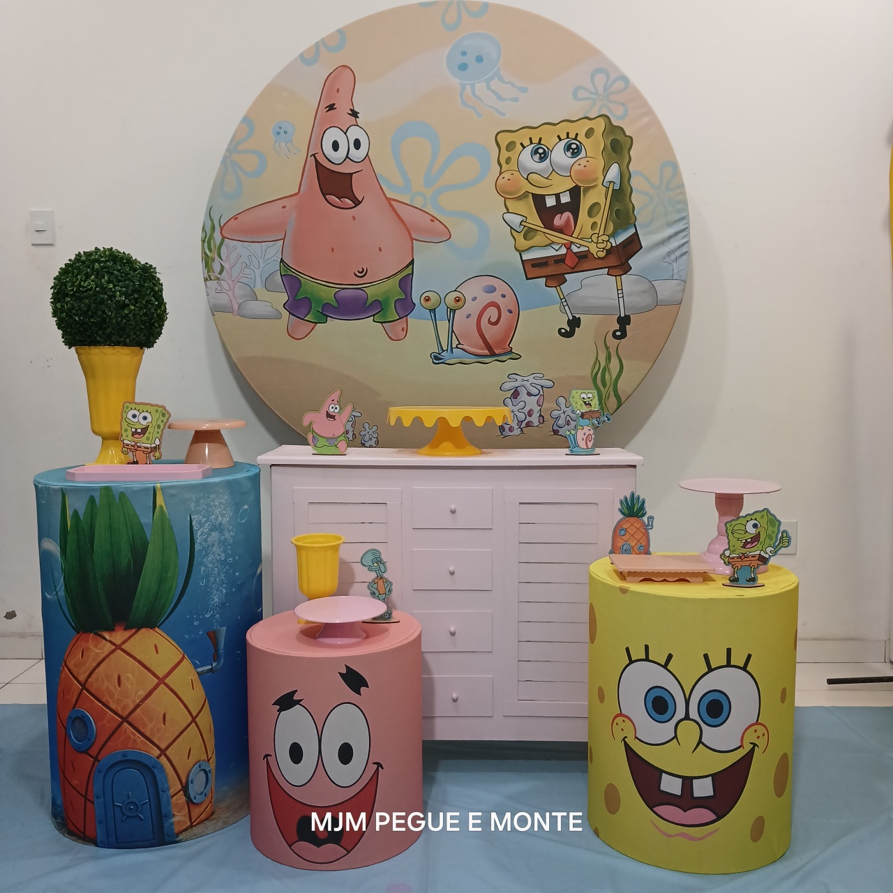 Kit Perola Bob Esponja Menina - MJM PEGUE E MONTE