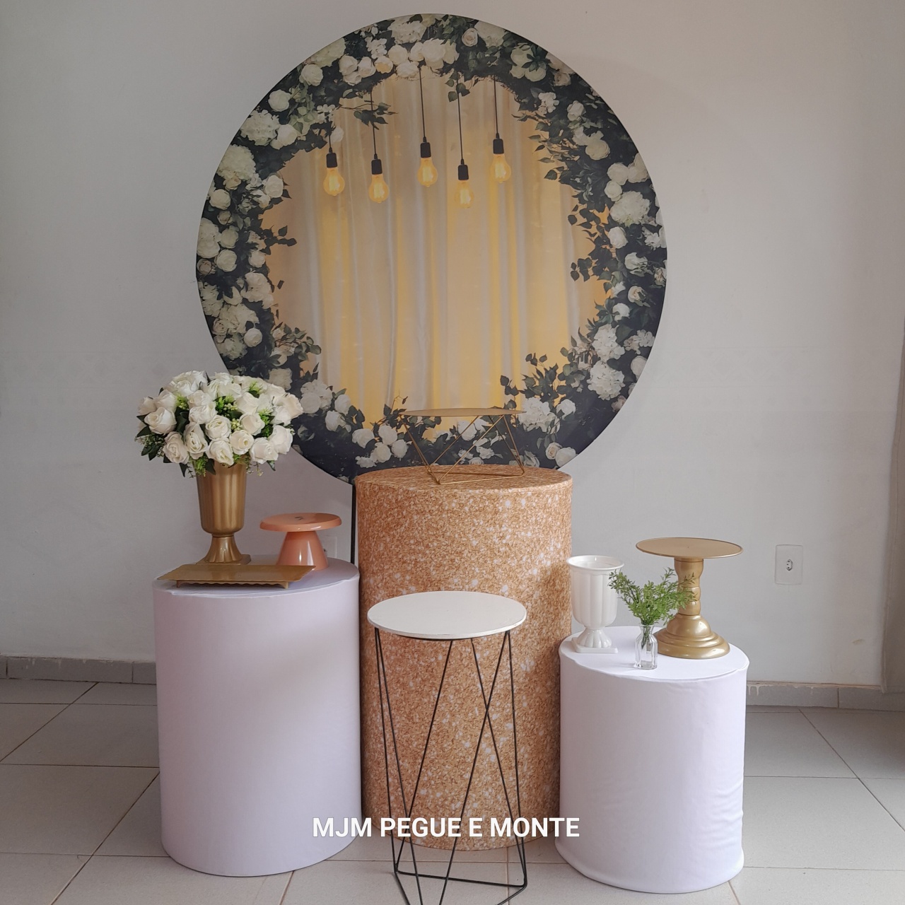 Kit Esmeralda Floral Com Luzes - MJM PEGUE E MONTE