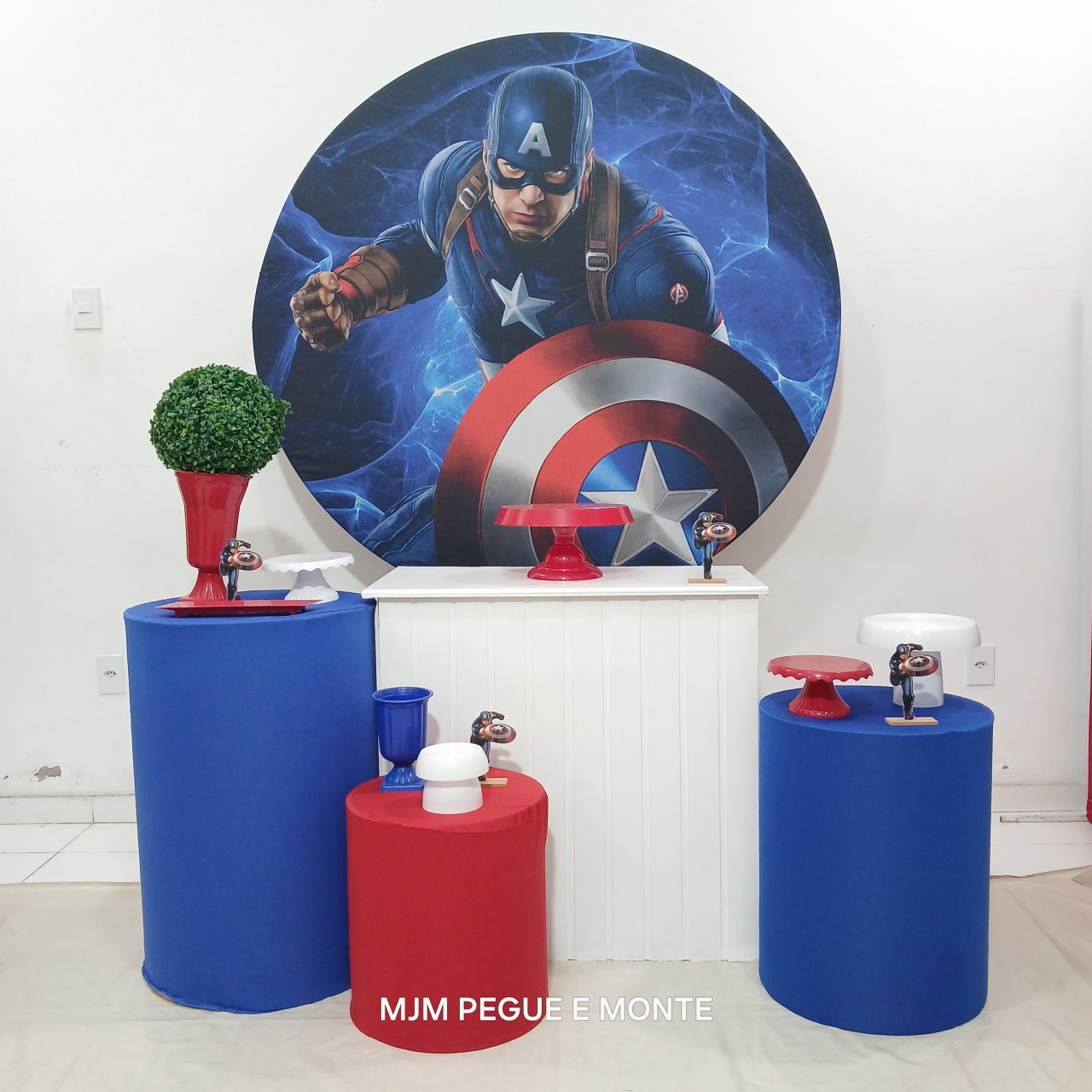 Kit Perola Capitao America - MJM PEGUE E MONTE