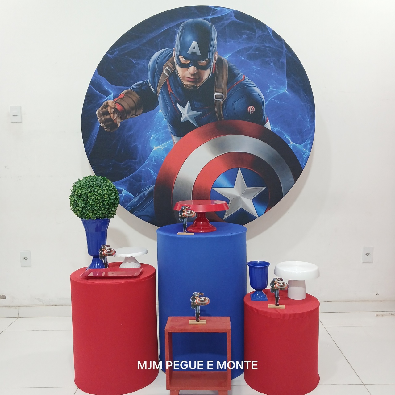 Kit Esmeralda Capitao America - MJM PEGUE E MONTE