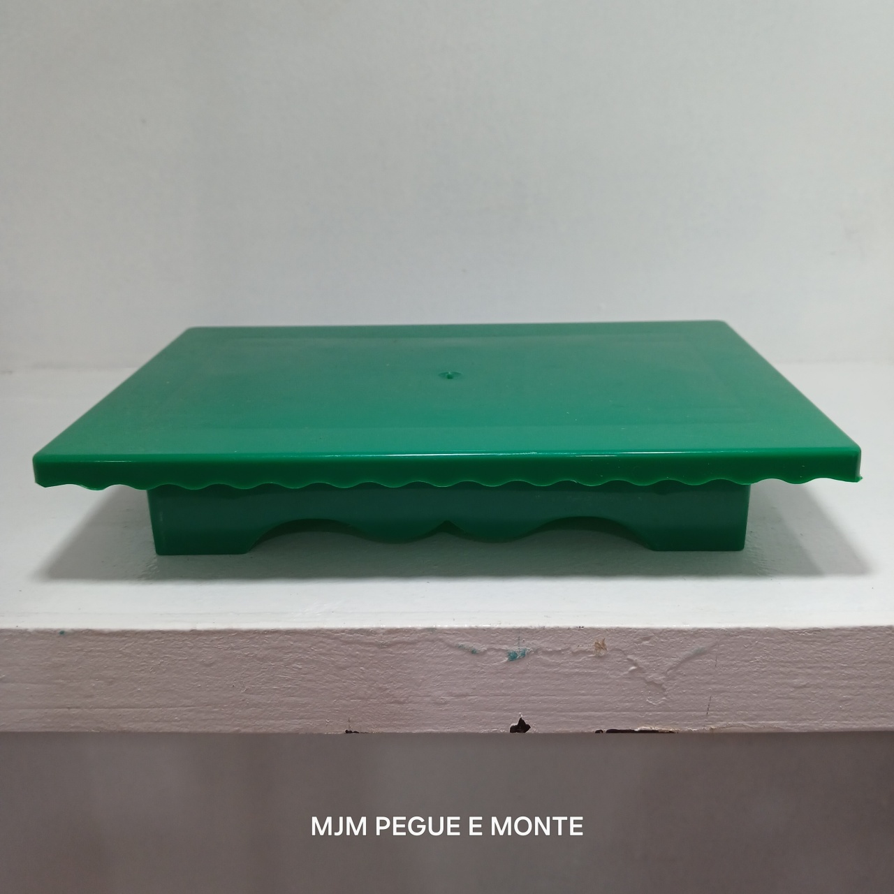 Bandeja Baixa Acrílico Verde Bandeira - MJM PEGUE E MONTE