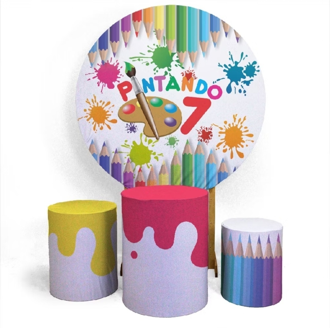 Pintando O 7 (Menina) - Kit Ouro - Up Decor Pegue e Monte