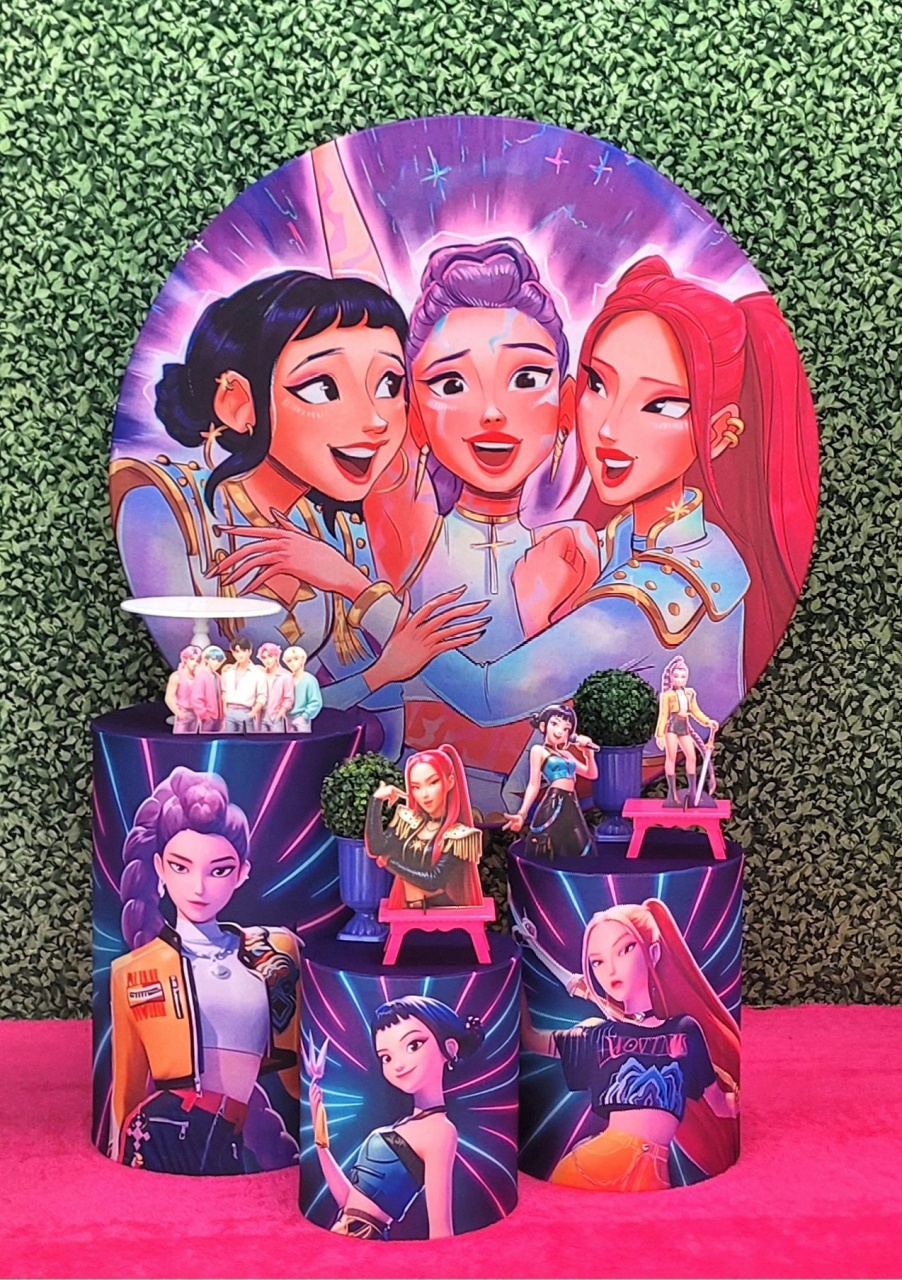 Guerreiras Do K-Pop - Kit Prata - Up Decor Pegue e Monte